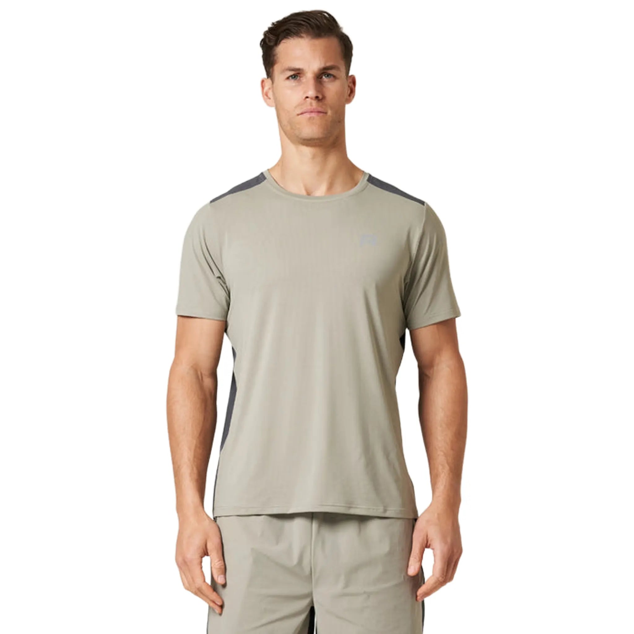 Front View of Reprimo Clima Sand Graphite T-Shirt