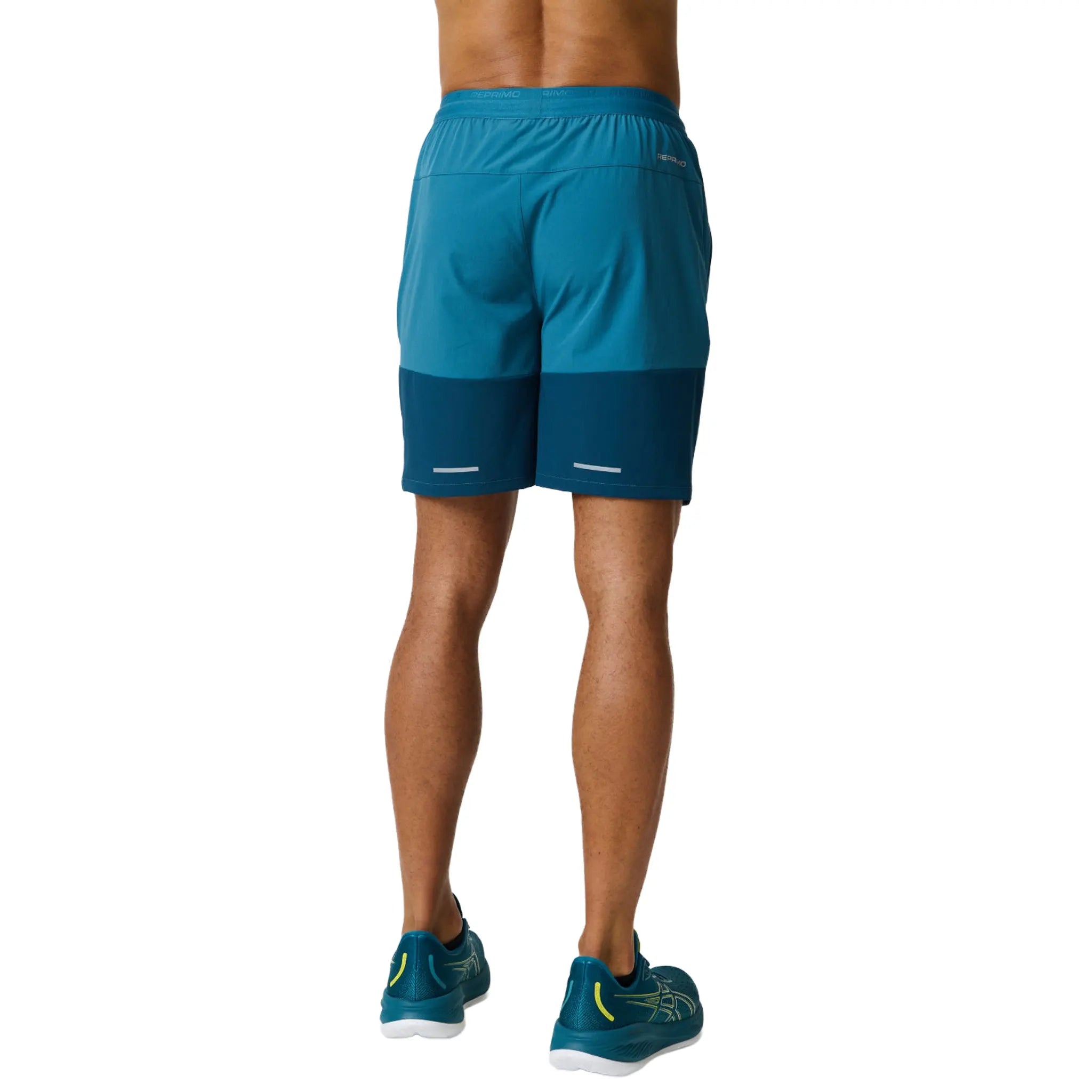 Back View of Reprimo Flight Lake Blue Teal Shorts REP261-055