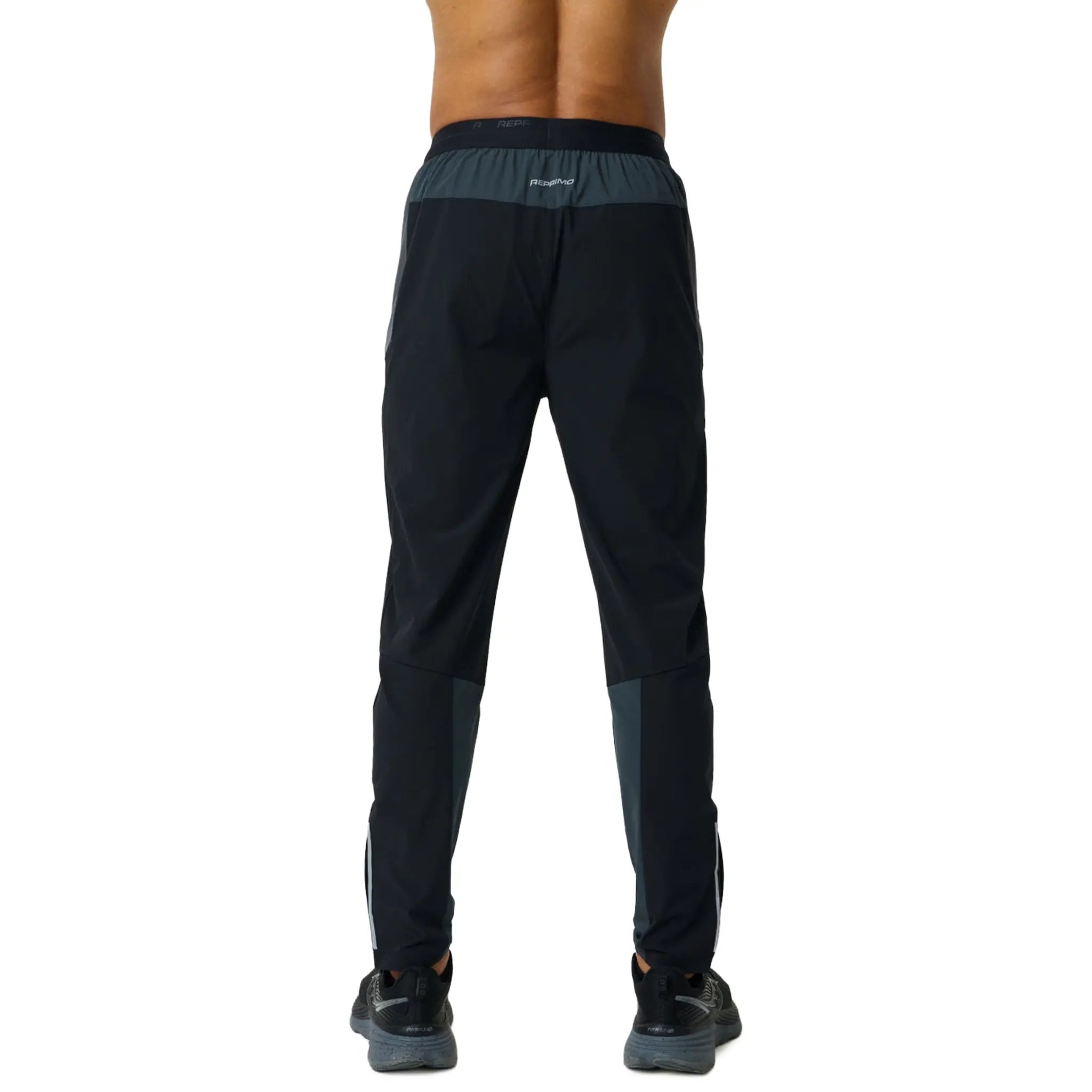 Back View of Reprimo Flight Slate Obsidian Track Pants REP261-023