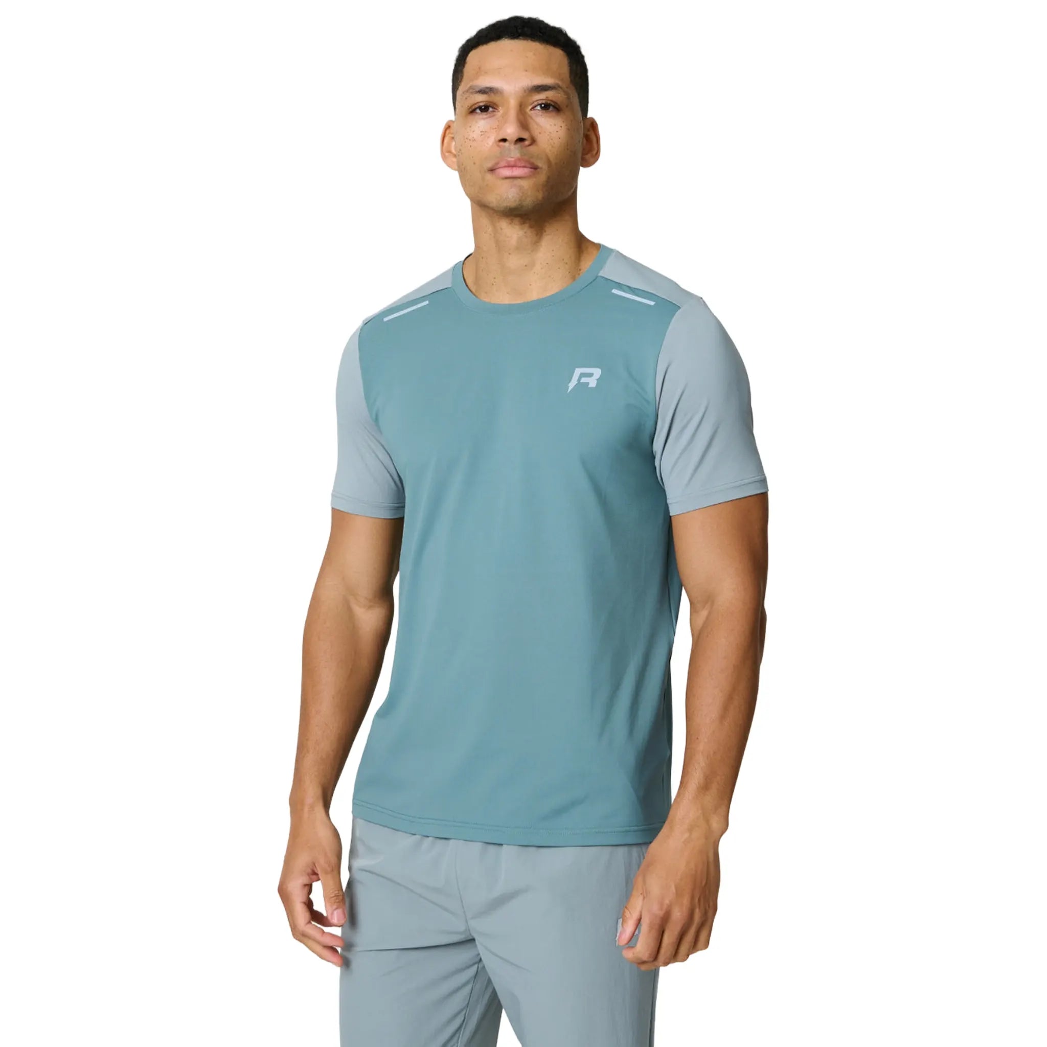 Front View of Reprimo Flight Tide Marble T-Shirt REP261-031