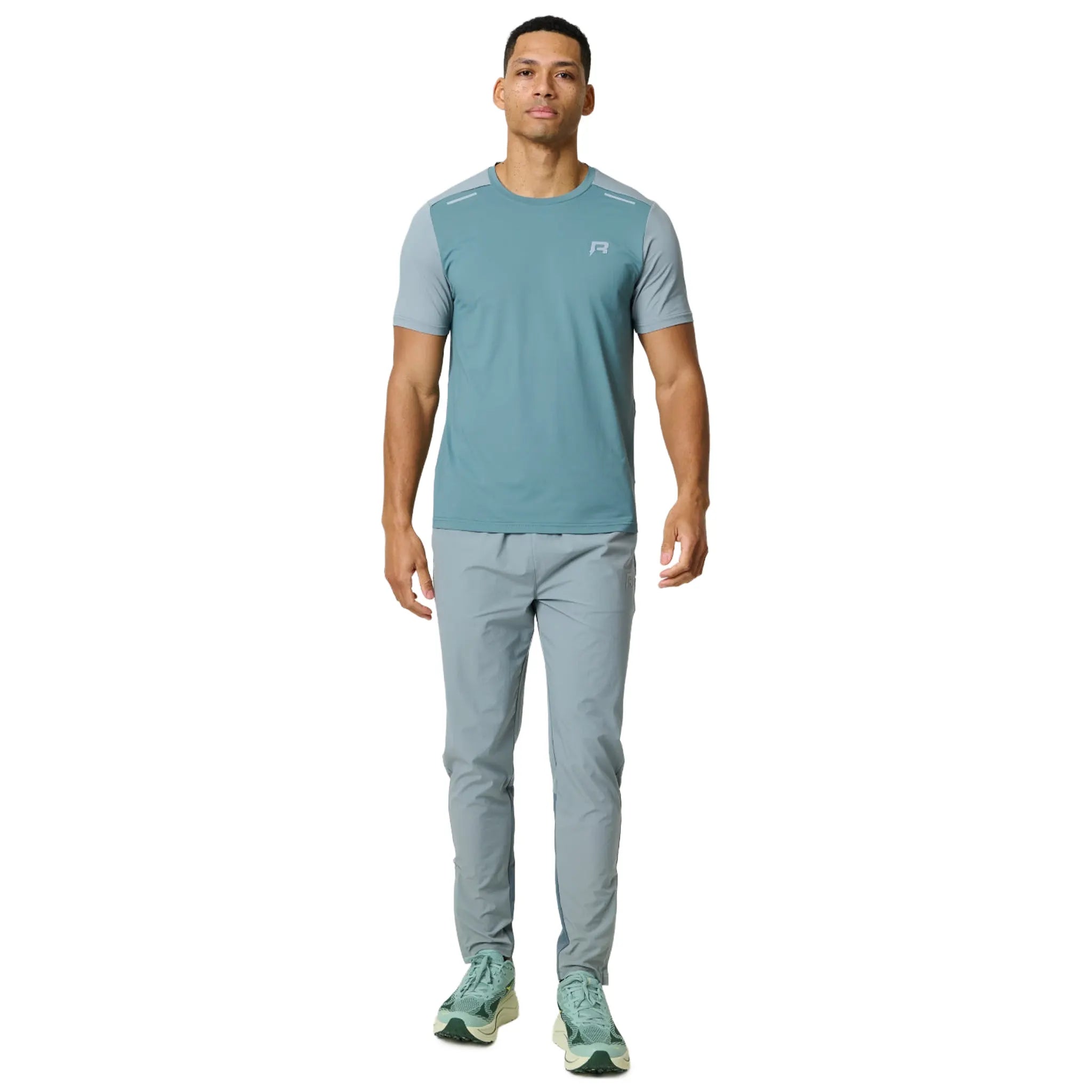 Model View of Reprimo Flight Tide Marble Track Pants REP261-025