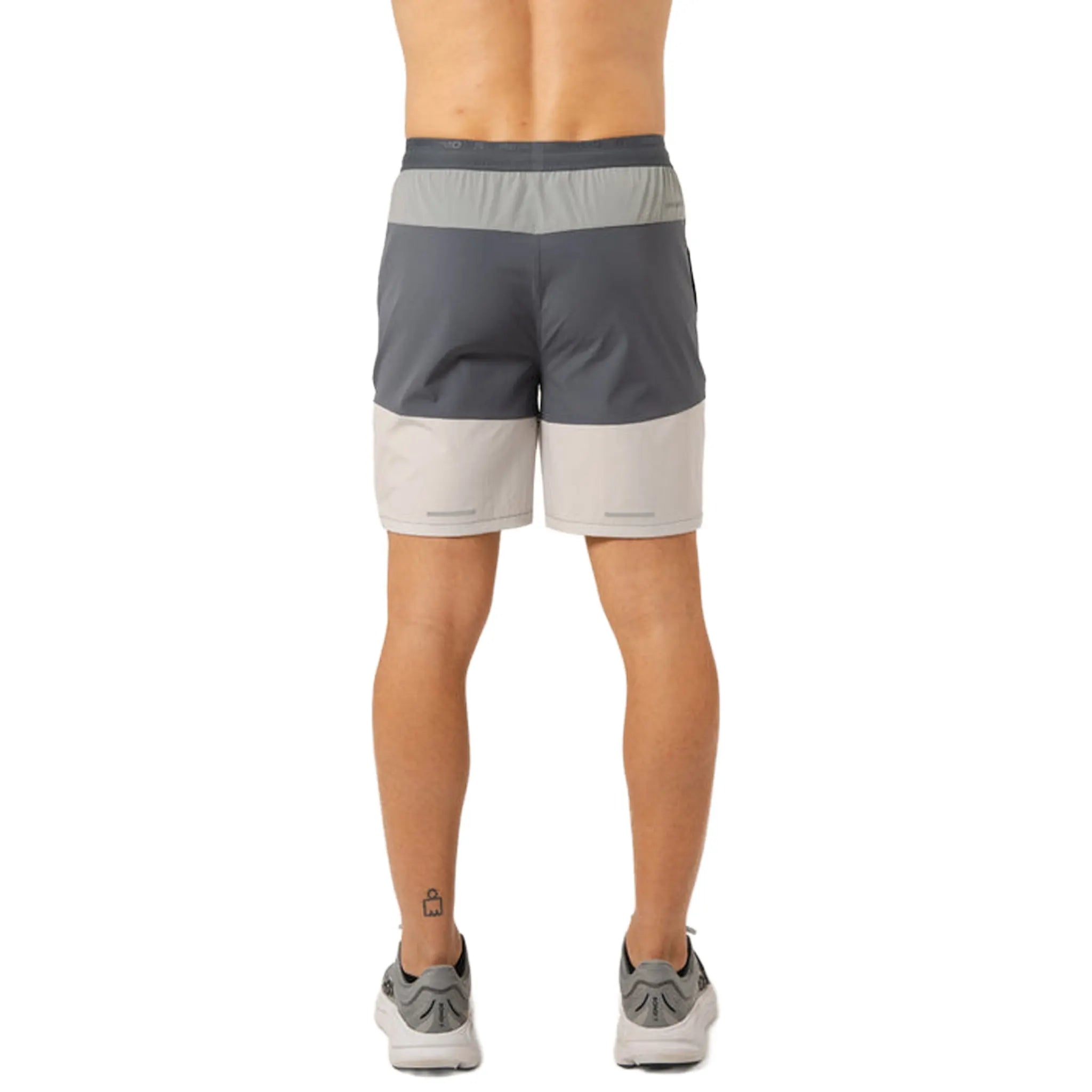 Back View of Reprimo Flight Turbulence Vapour Blue Shorts
