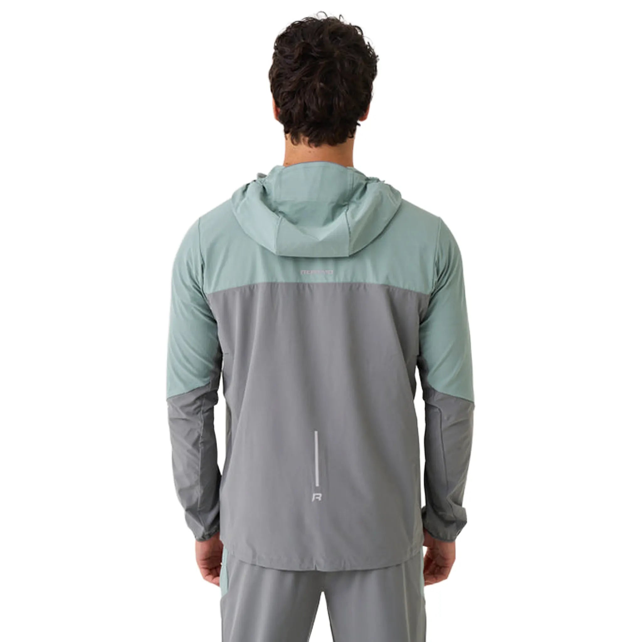 Back view of Reprimo Nova Bottle Green Light Jacket