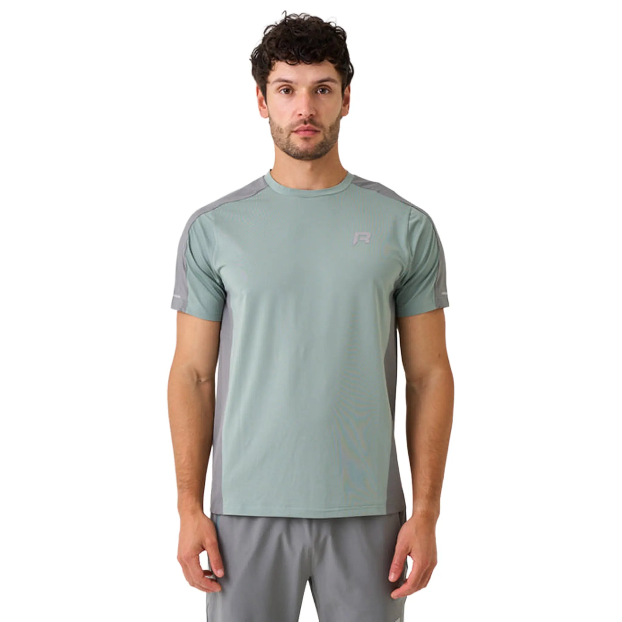 Front view of Reprimo Nova Bottle Green T-Shirt