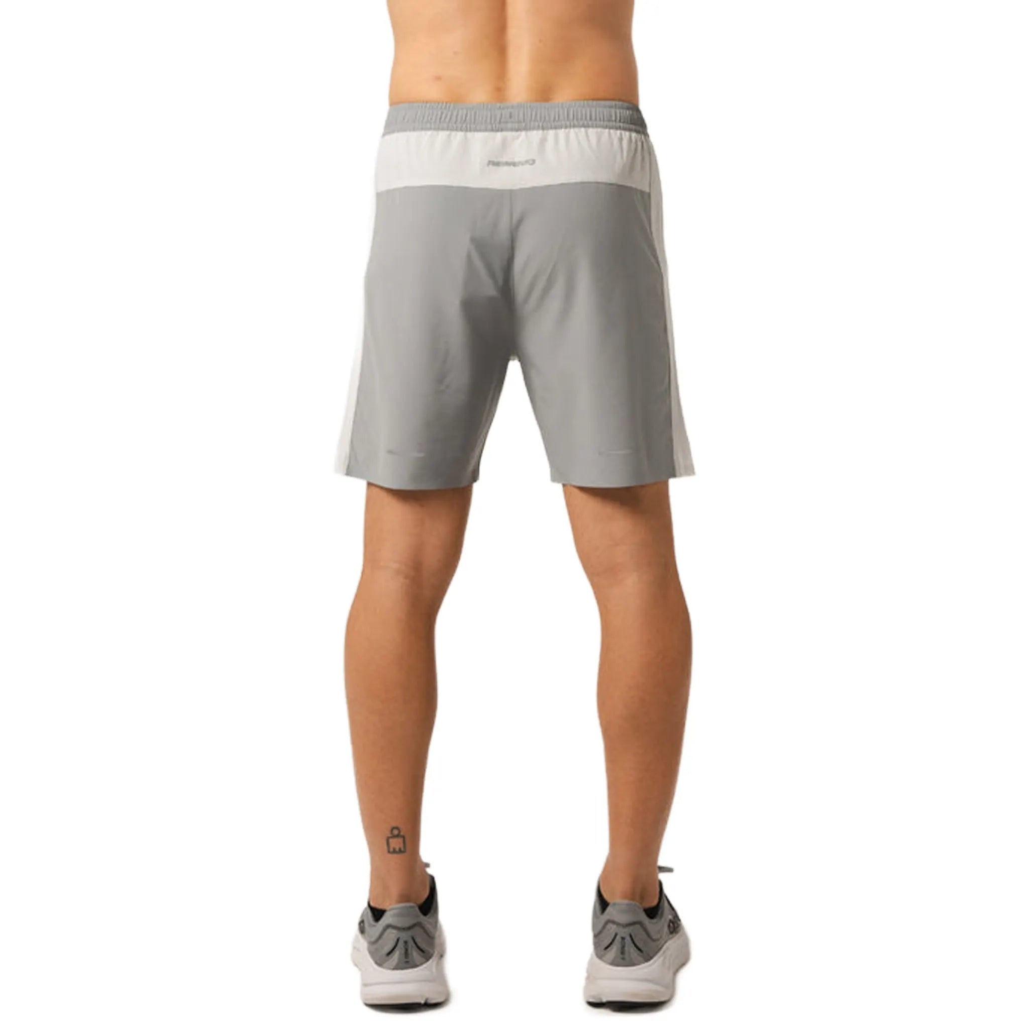 Back Side View of Reprimo Nova Light Grey Marble Shorts