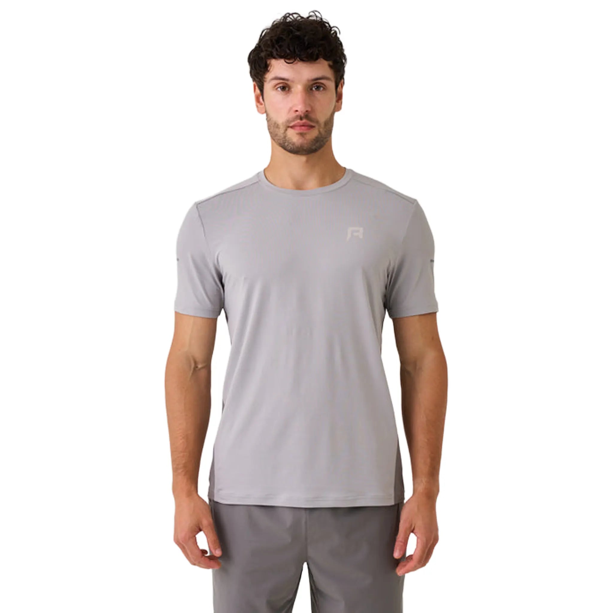 Front view of Reprimo Vortex Misty Grey T-Shirt