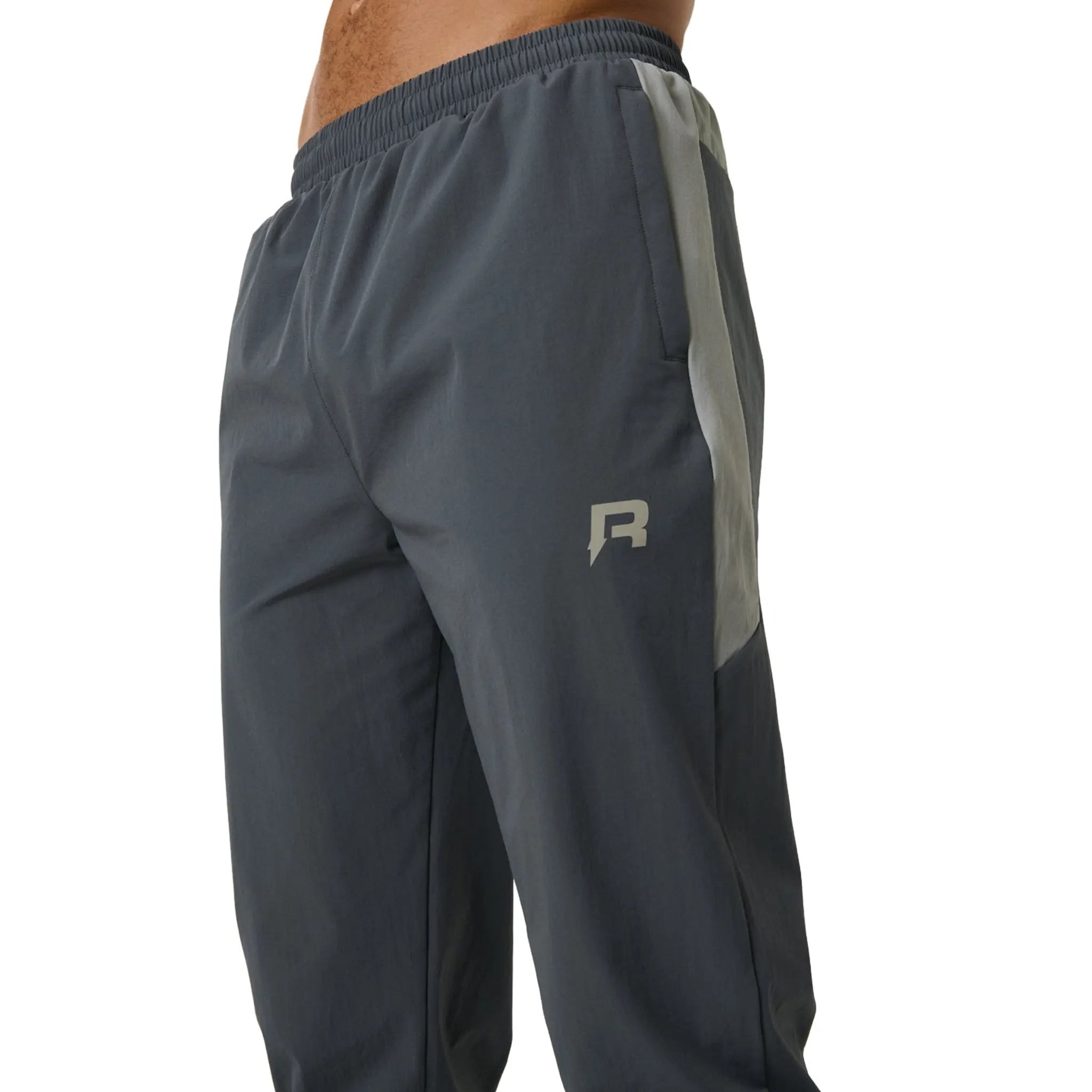 Front View of Reprimo Vortex Slate Faded Dune Track Pants REP261-070