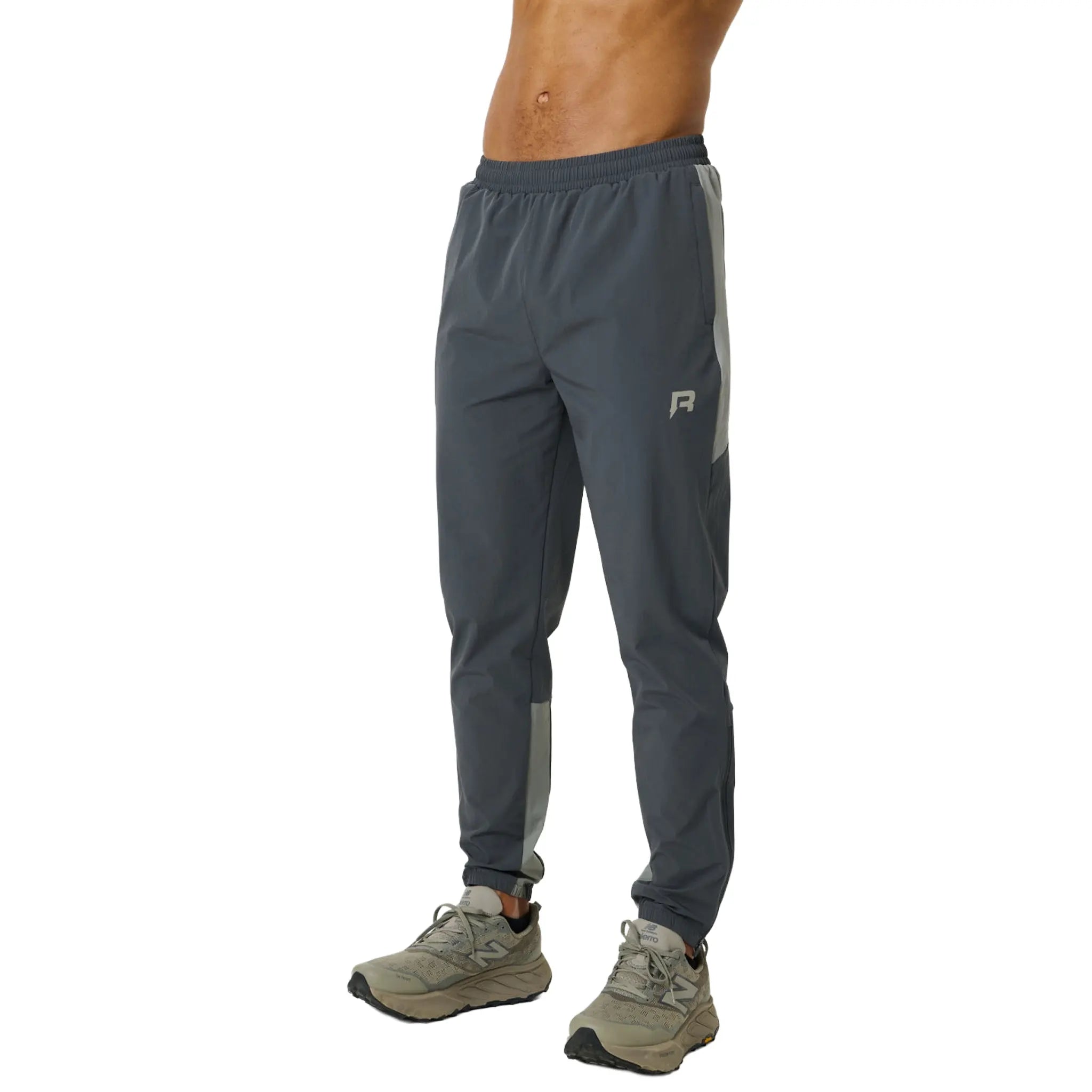Front View of Reprimo Vortex Slate Faded Dune Track Pants REP261-070