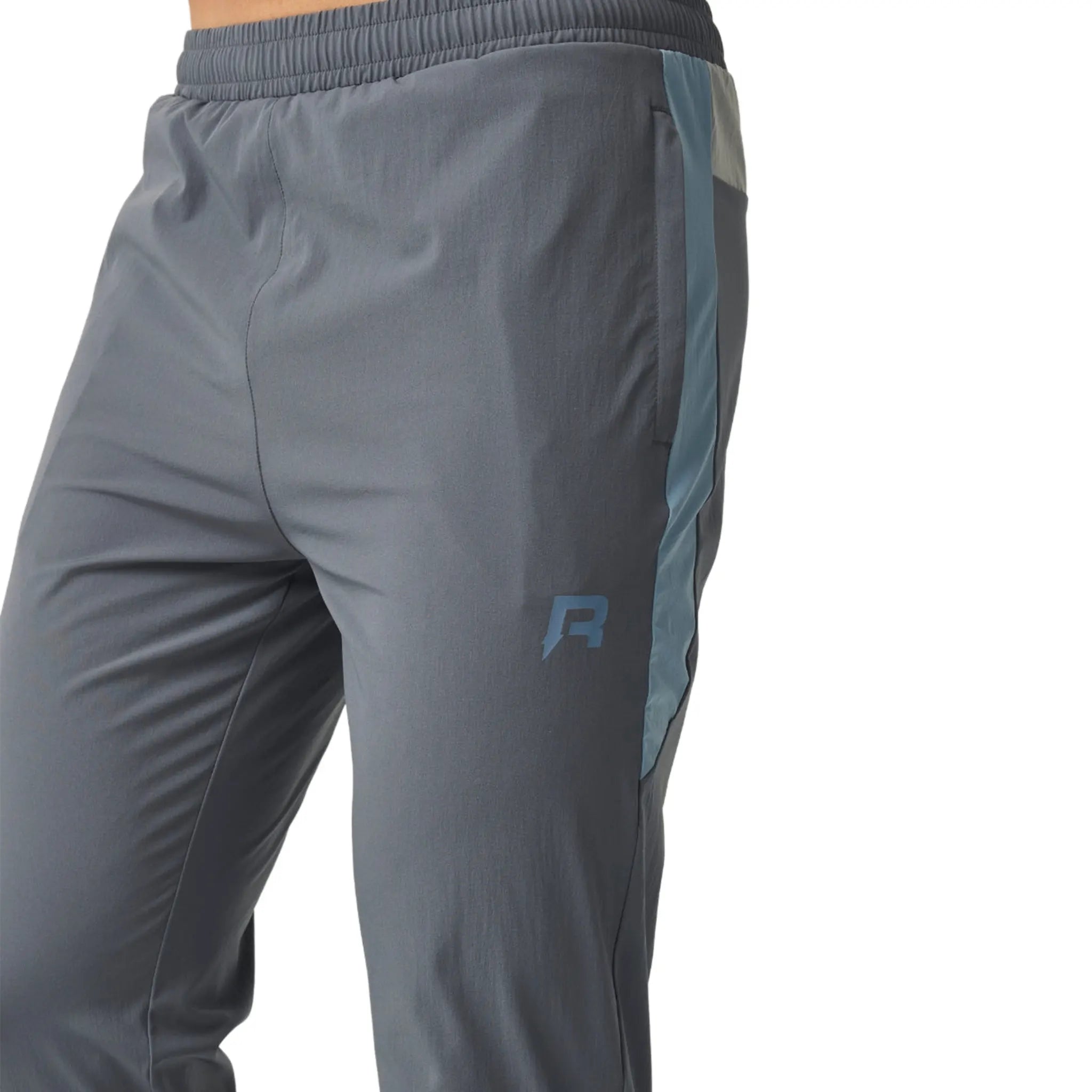 Detailed View of Reprimo Vortex Turbulence Dusky Blue Track Pants REP254-230