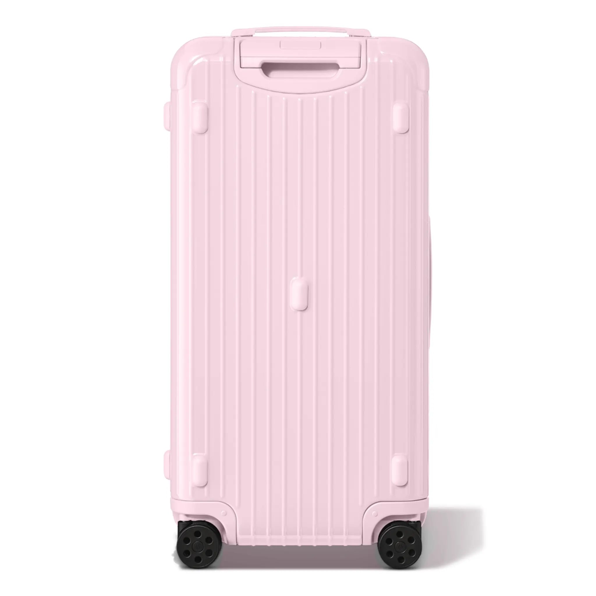 Back View of RIMOWA Essentials Gloss Ballerina Pink Trunk Plus Suitcase 83280751
