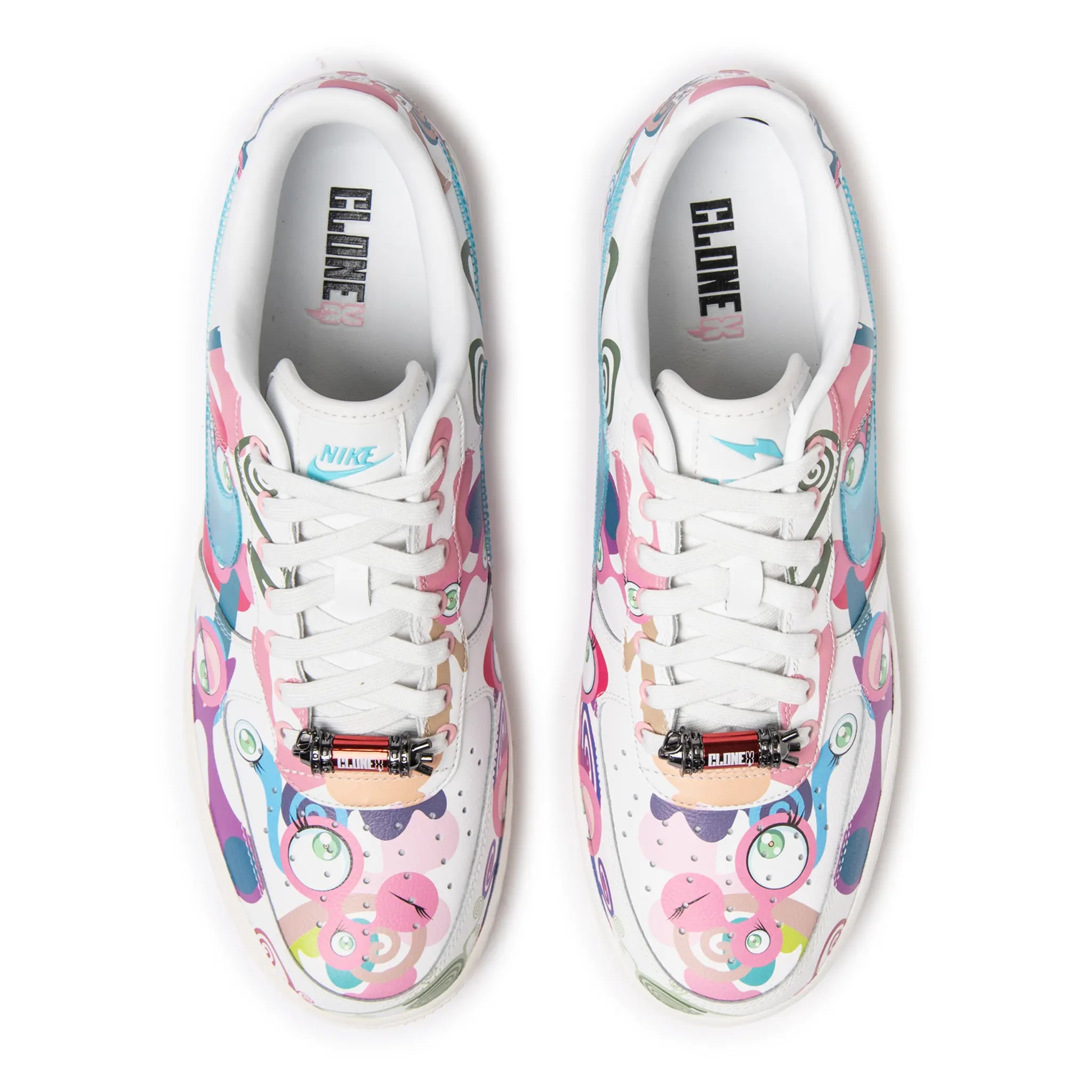 Top view of RTFKT x Takashi Murakami x Air Force 1 Low 'Murakami DNA'