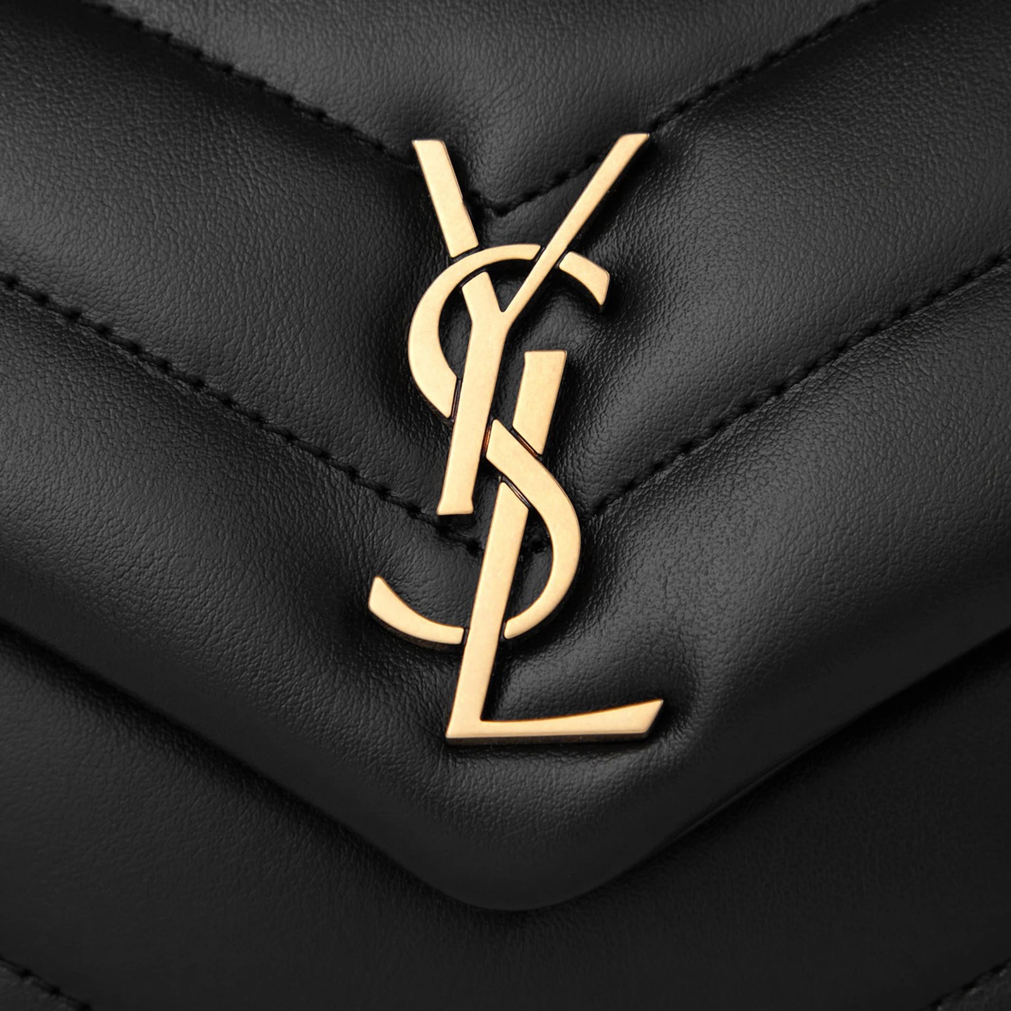 Saint Laurent Loulou Quilted Black Shoulder Bag
