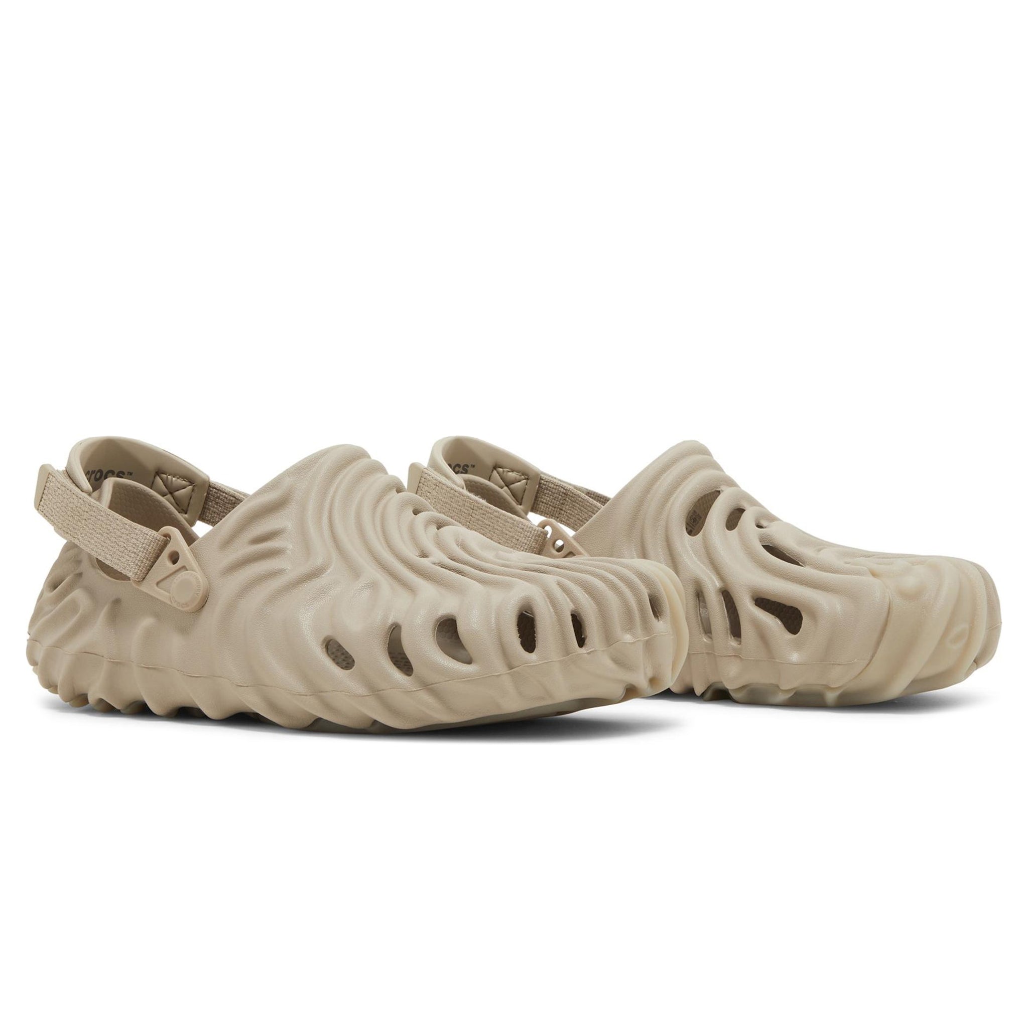 Front side view of Salehe Bembury x Crocs Pollex Clog Horchata 207393-2DO