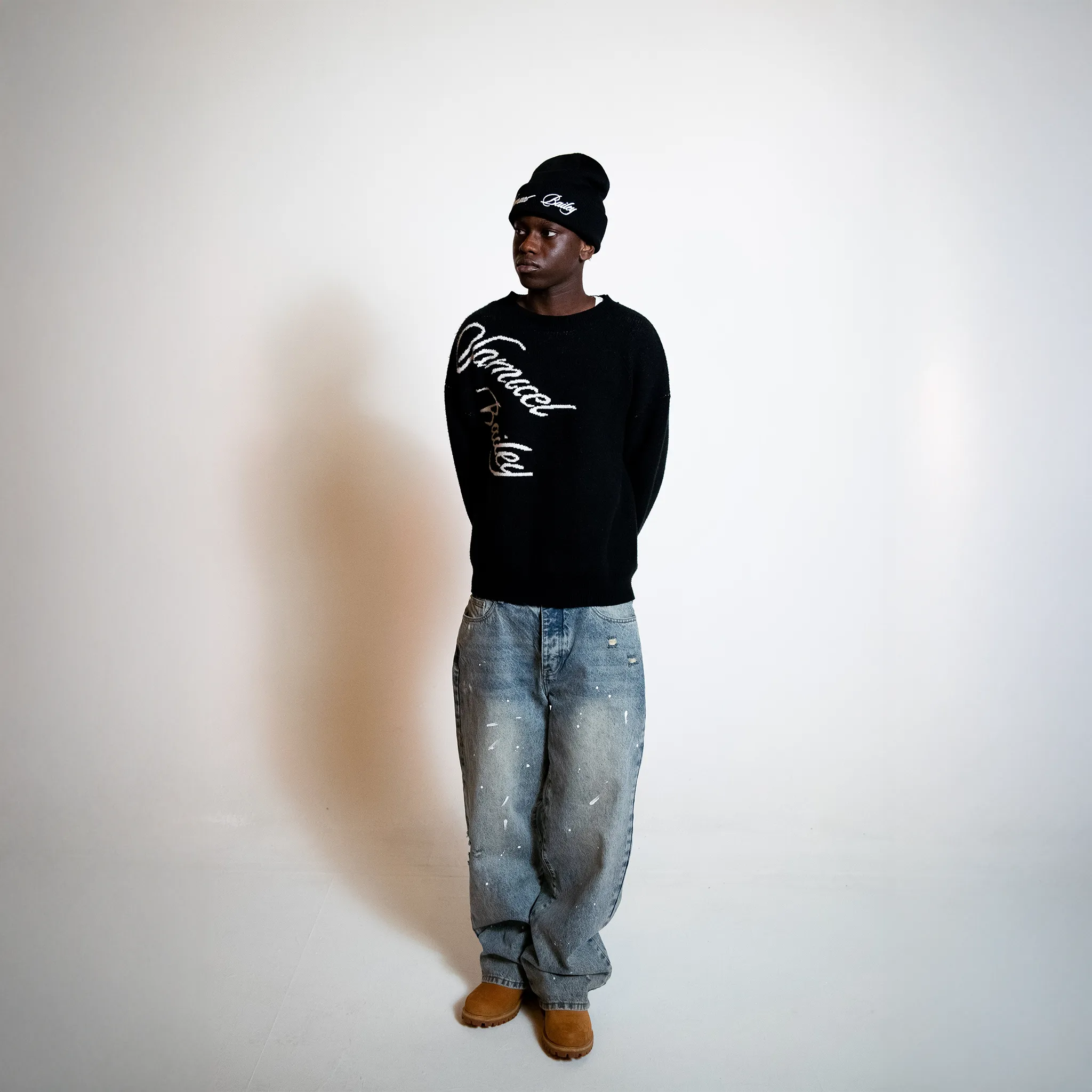 Model Samuel Bailey Signature Black Sweatshirts 50072757469507