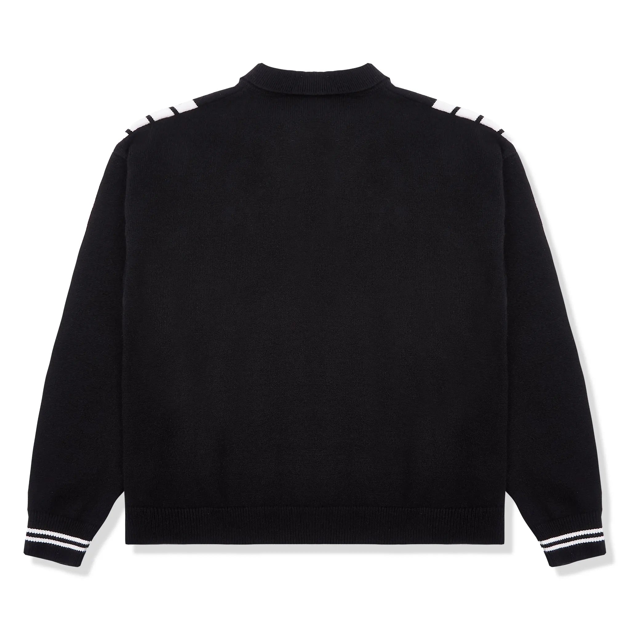 Back View of Samuel Bailey Signature Stripe Black Jacket 52365863813443