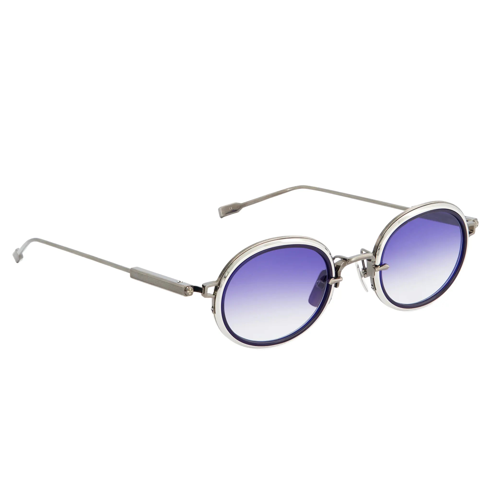 Front Side View of SATO Acamar II Titanium Gradient Blue Sunglasses