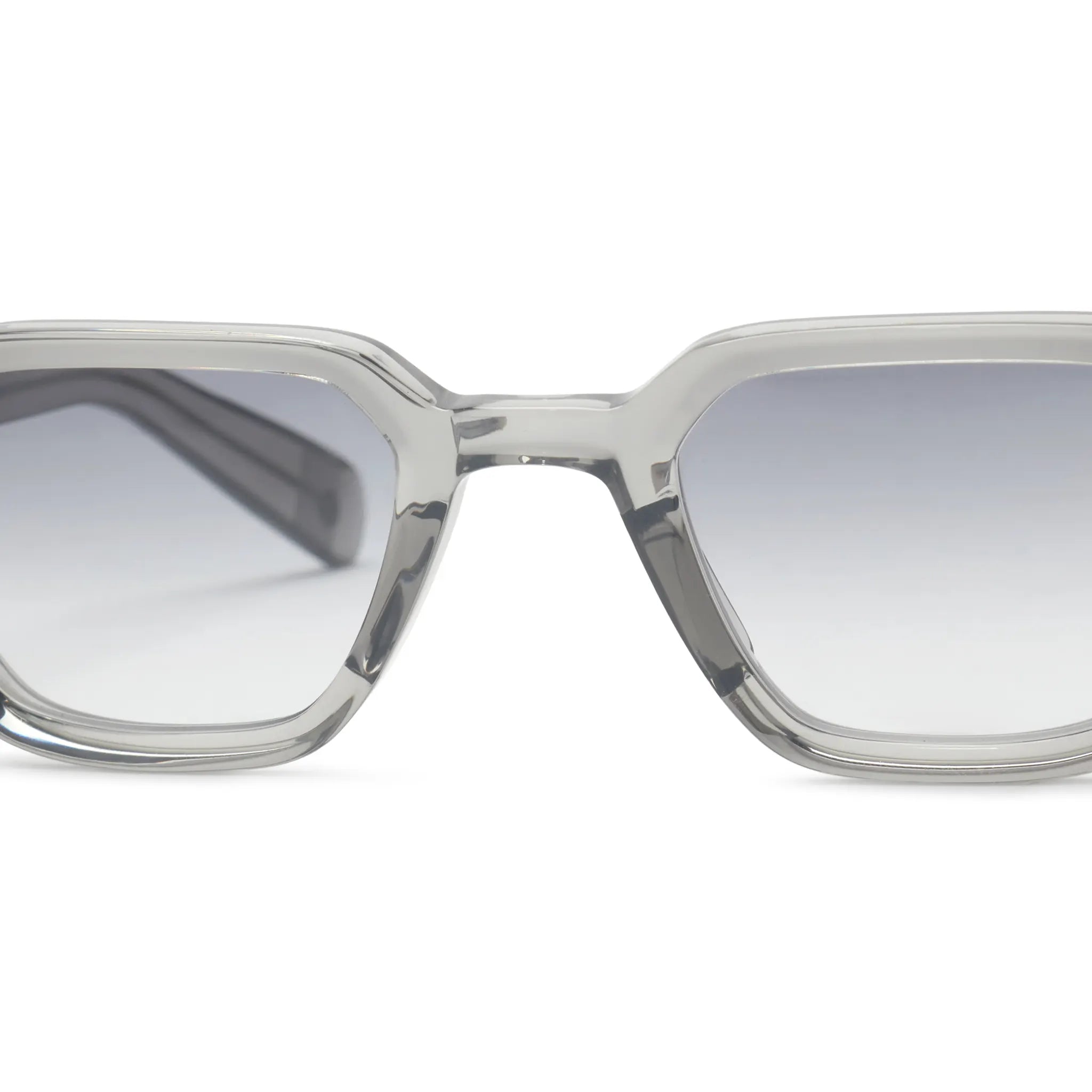 Front Detailed View of SATO Izar Custom Blue Grey Sunglasses