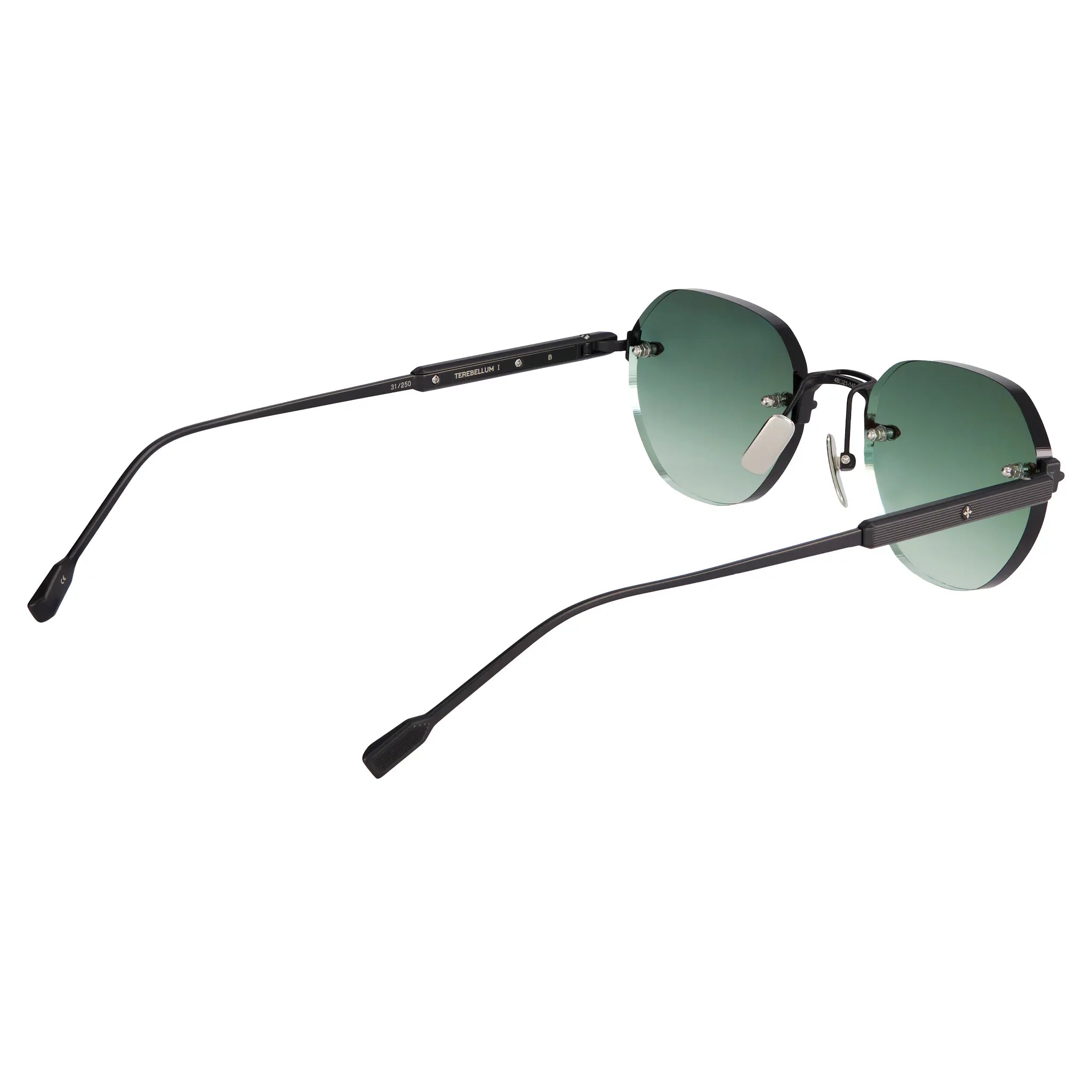 Frame View of SATO Terebellum I-Capsule Edition Gradient Black Sunglasses
