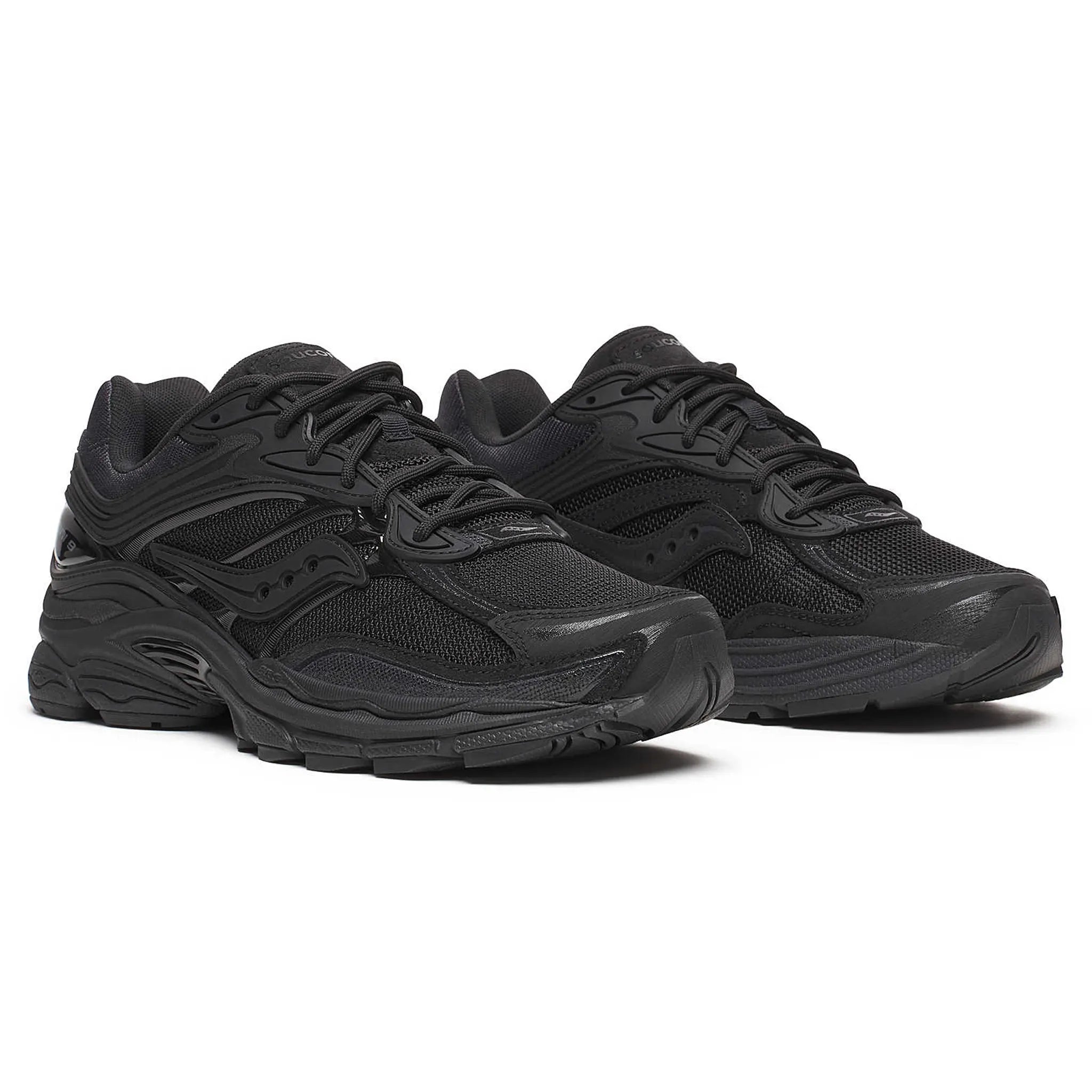 Front Side View of Saucony Progrid Omni 9 Armor Black S70897-3
