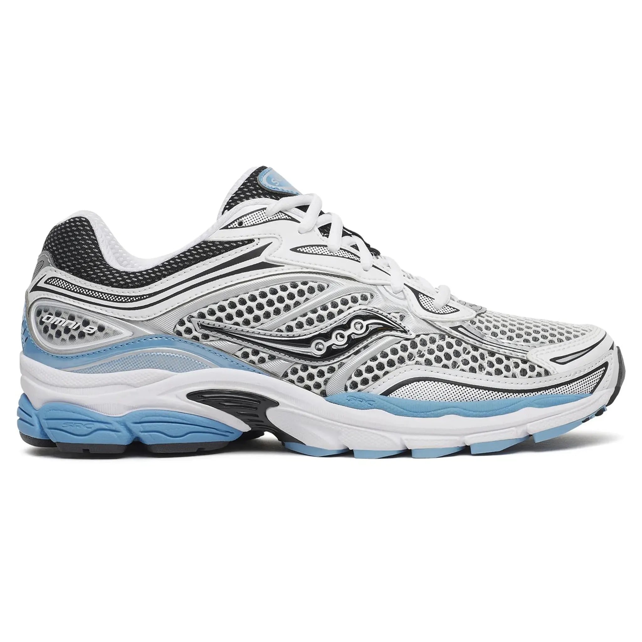Side View of Saucony Progrid Omni 9 Blissful White S101245-1094