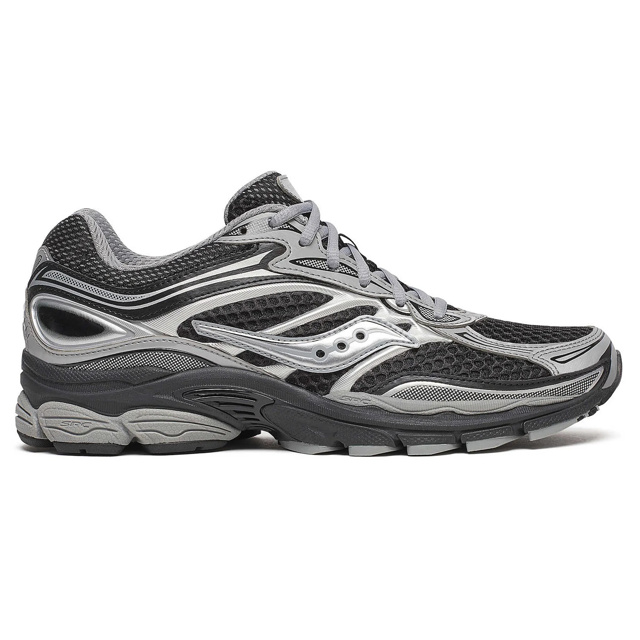 Side View of Saucony Progrid Omni 9 Silver Black S70739-13