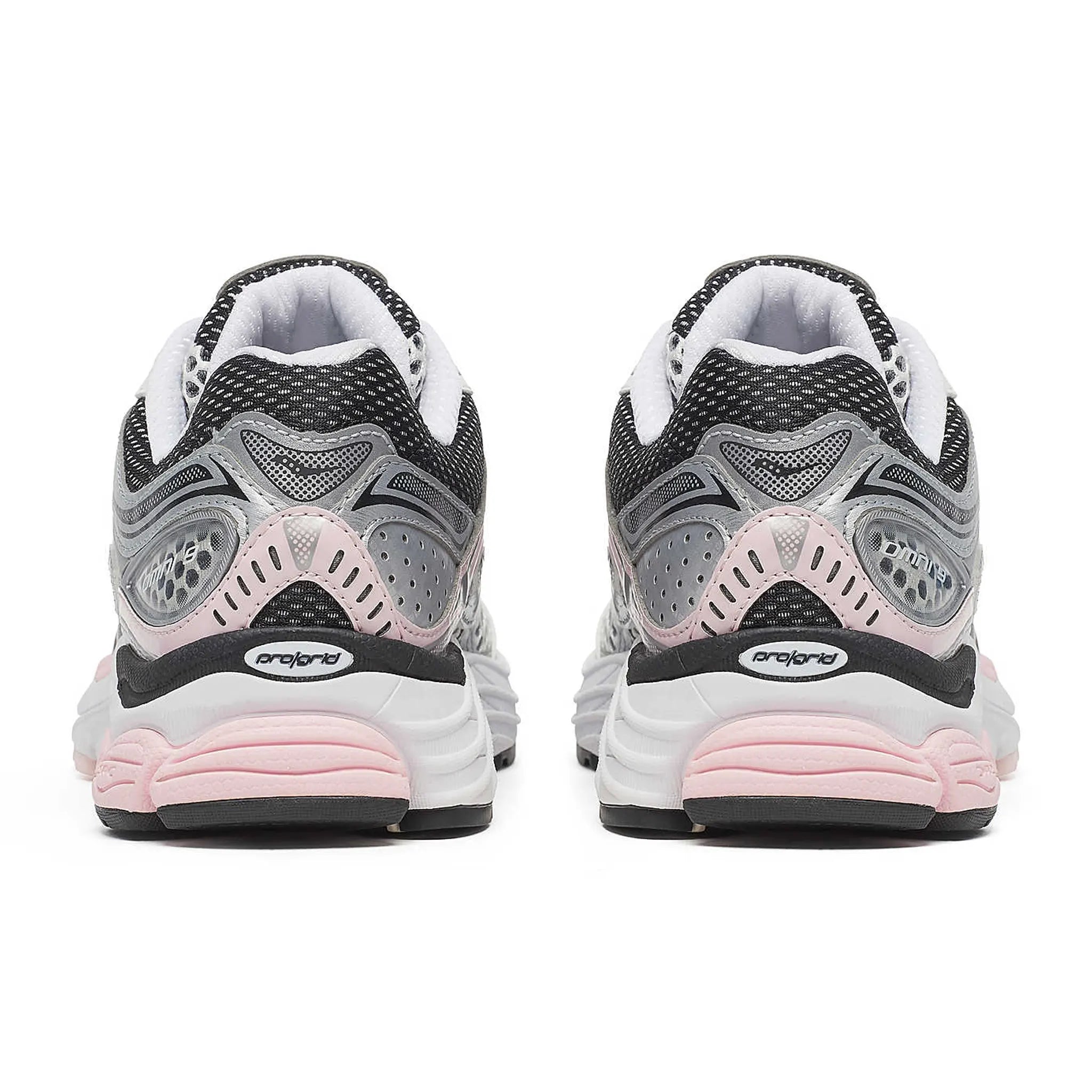 Back View of Saucony Progrid Omni 9 Silver Pink S70739-16