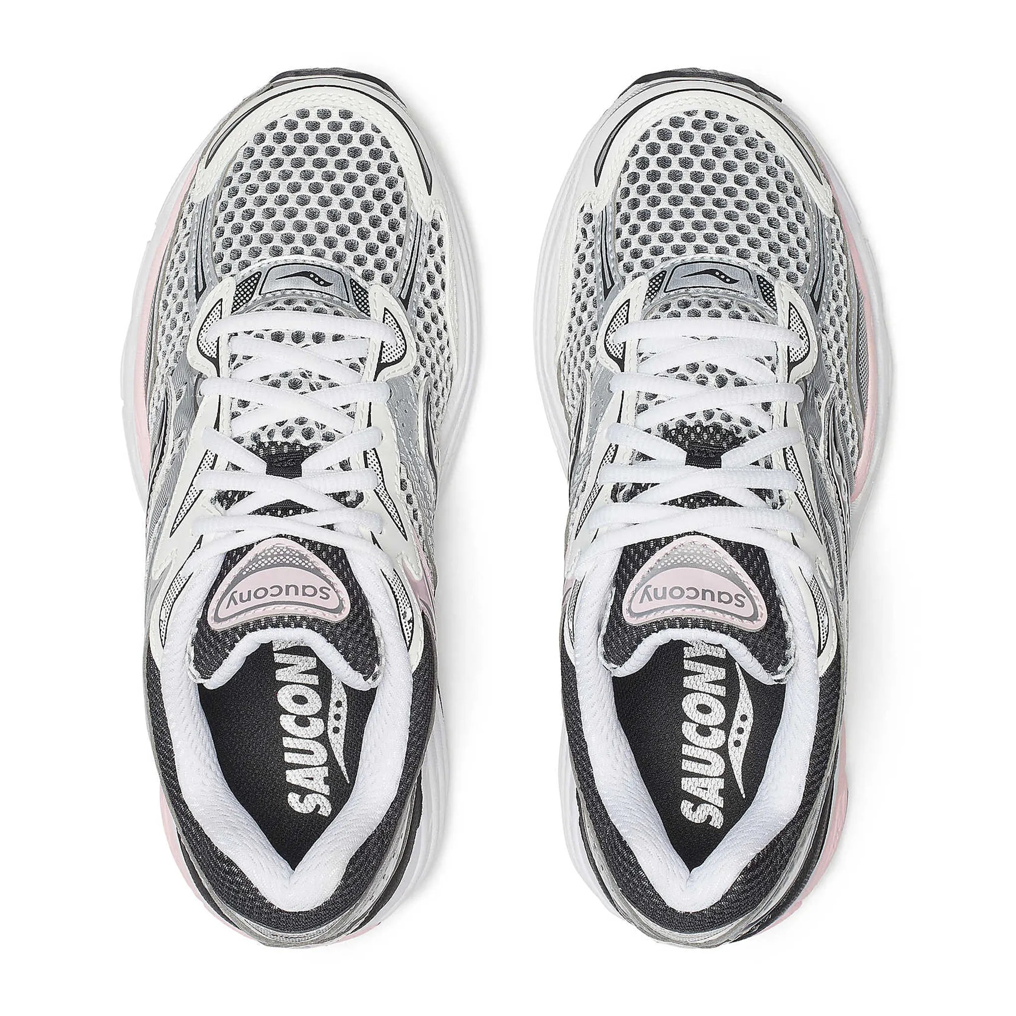 Upper View of Saucony Progrid Omni 9 Silver Pink S70739-16