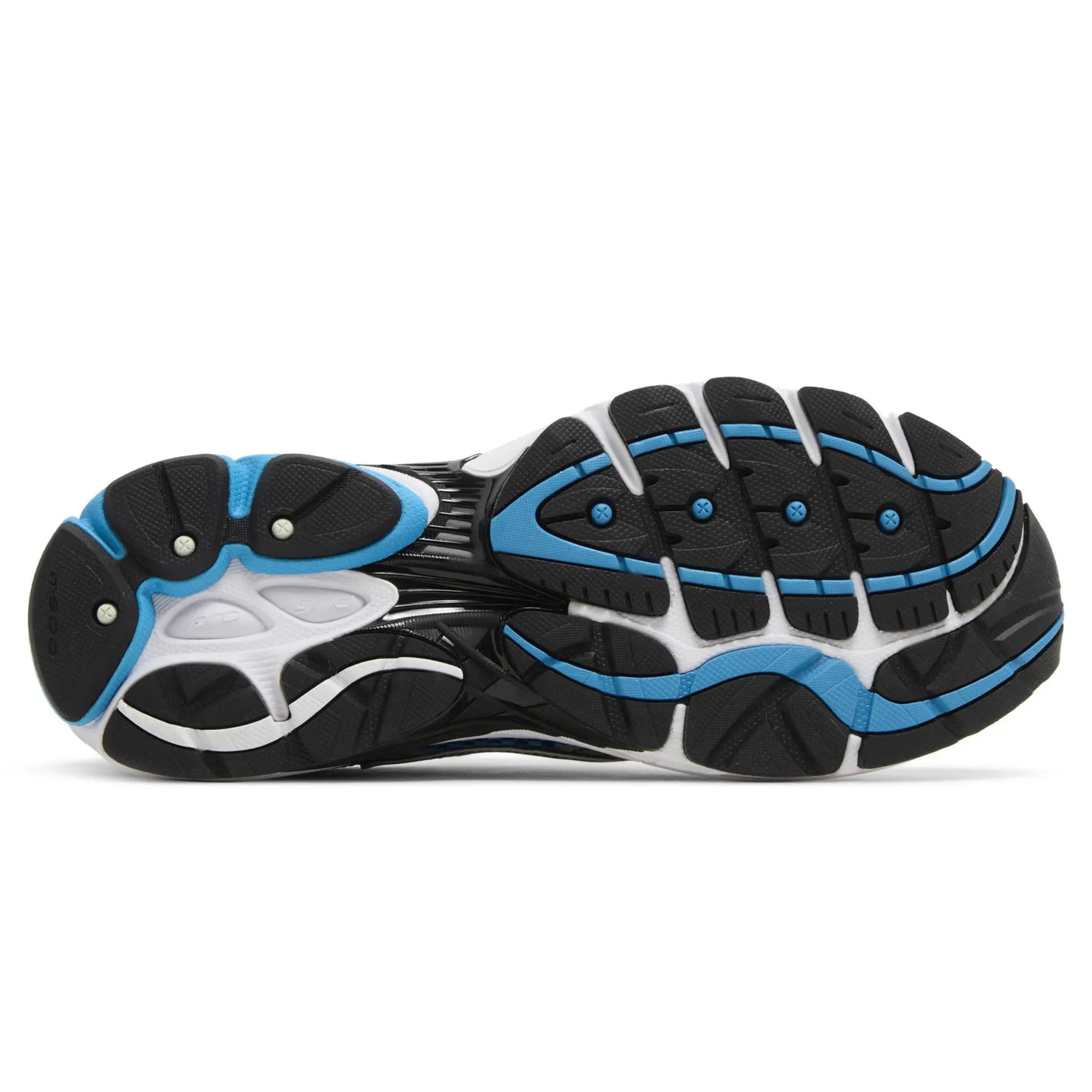 Sole View of Saucony Progrid Omni 9 Silver Royal Blue S70739-4