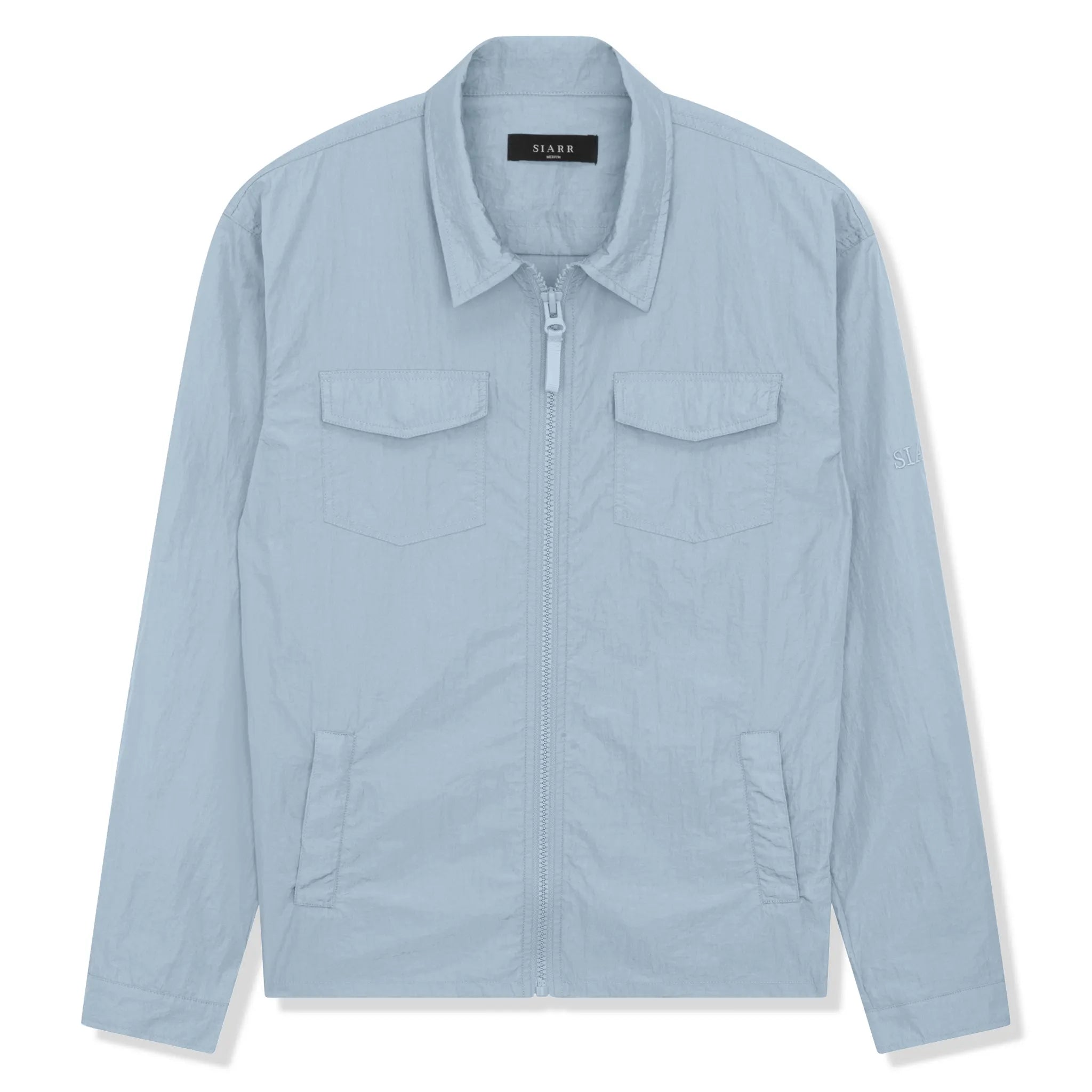 SIARR Crinkle Baby Blue Overshirt