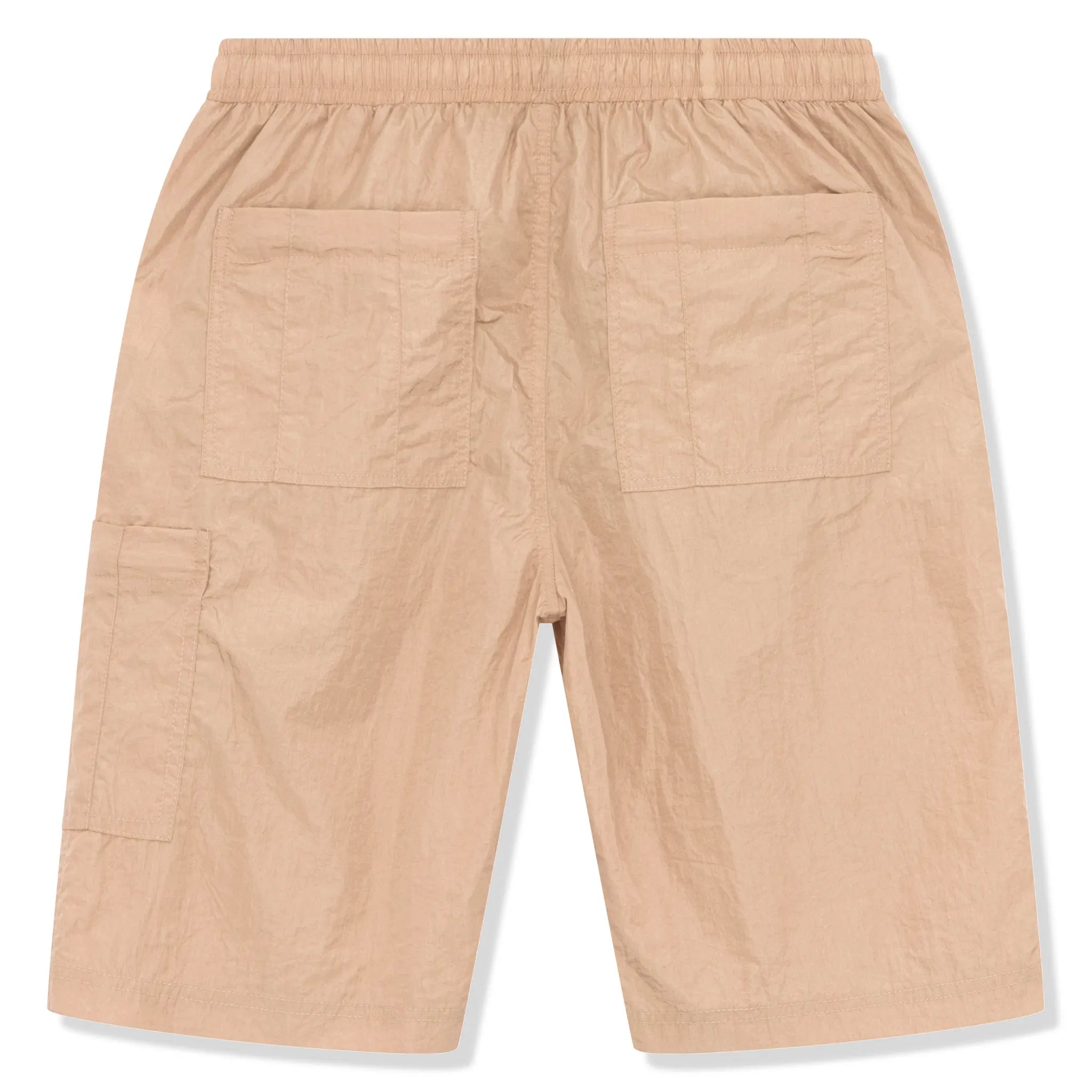 Back view of SIARR Crinkle Pink Shorts