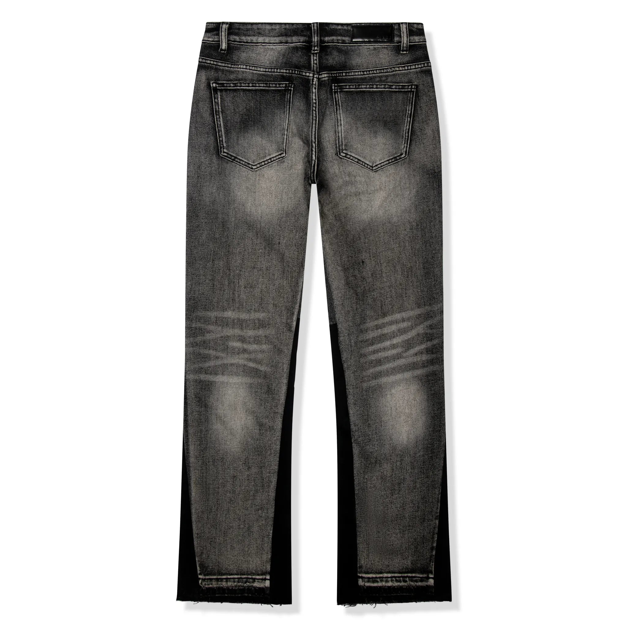 Back view of SIARR Flared Jeans Dark Grey