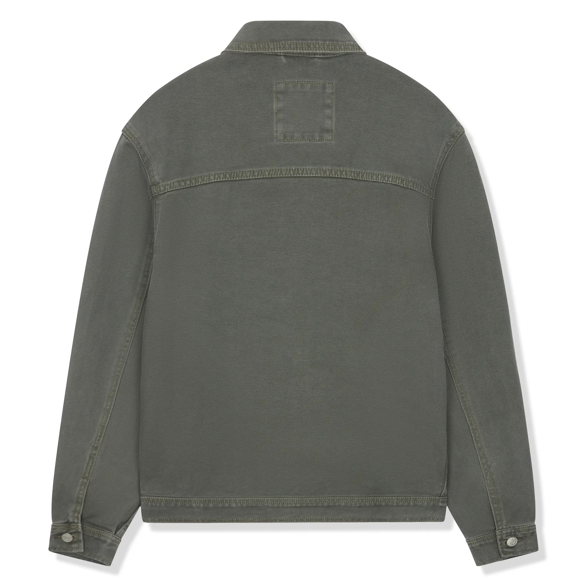 Back jacket view of SIARR Green Denim Jacket & Cargo Pants