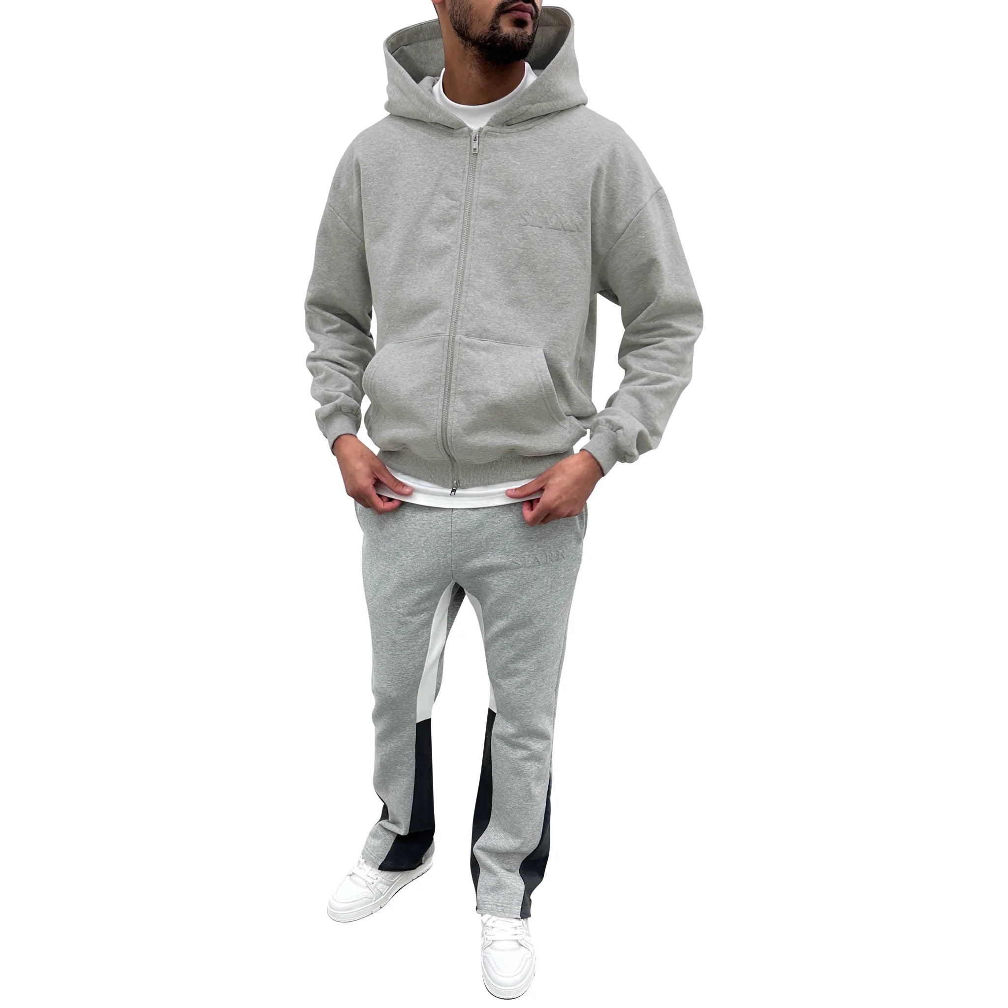 SIARR Light Grey Flared Joggers