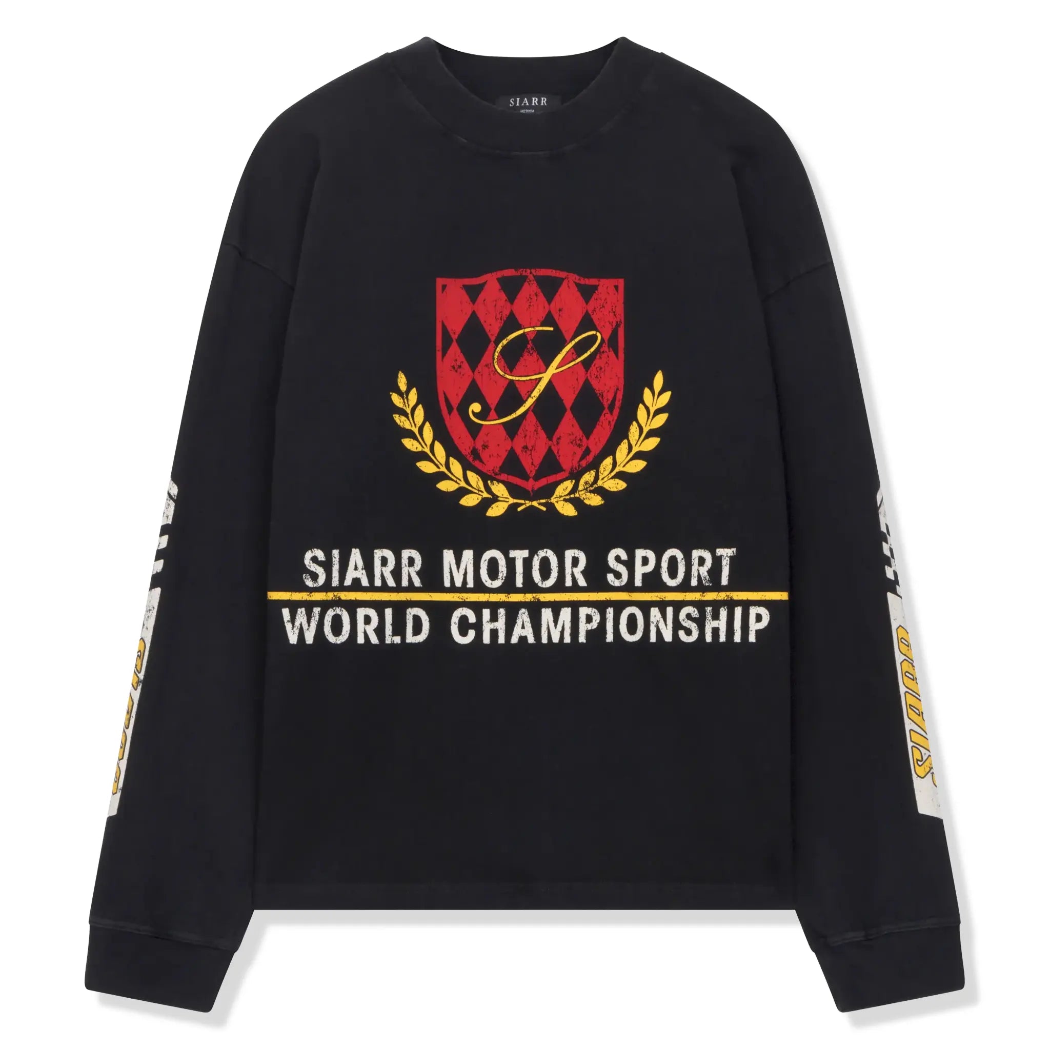 From View of SIARR Motor Sport L/S Black T-Shirt