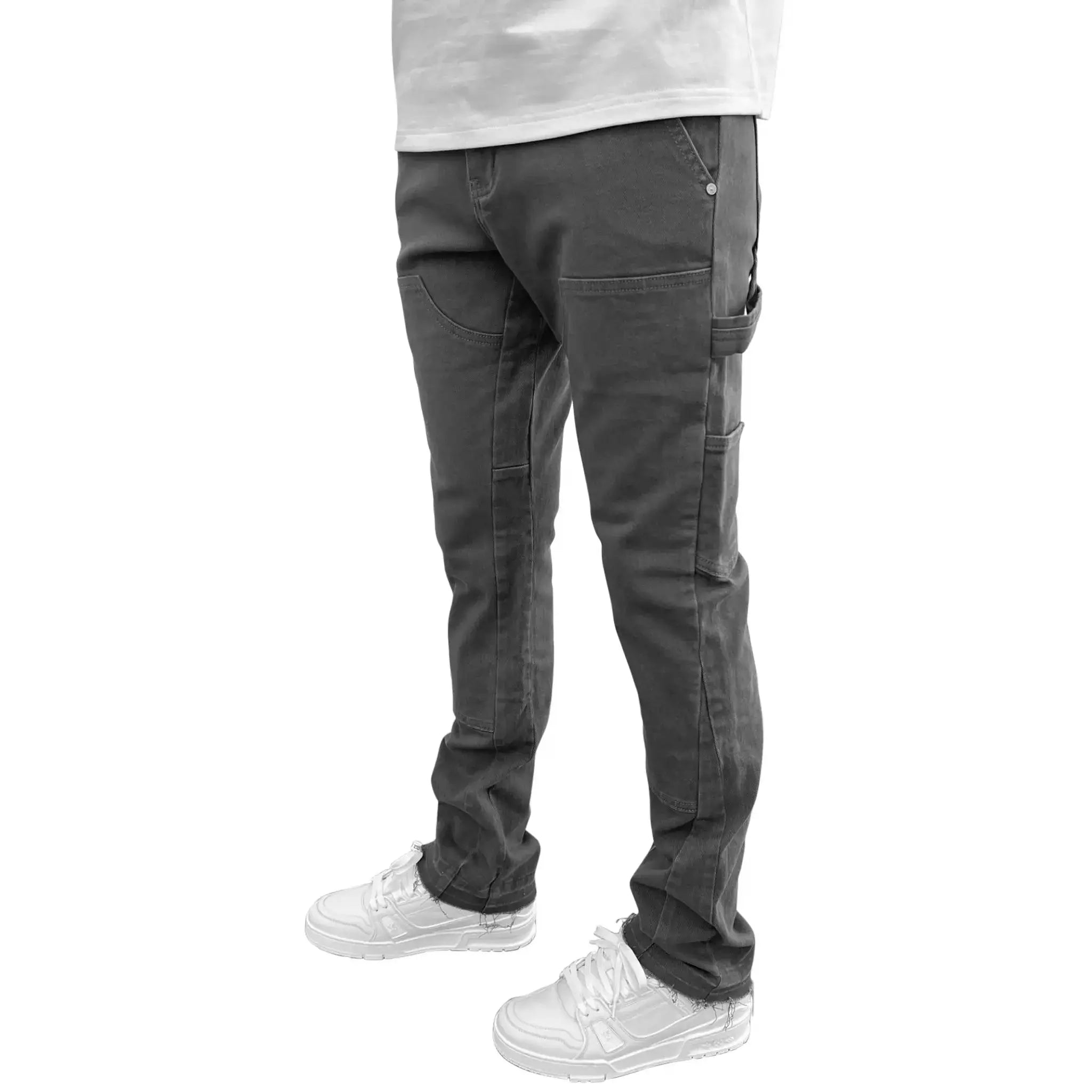 Model Side view of SIARR Rio Jeans Grey