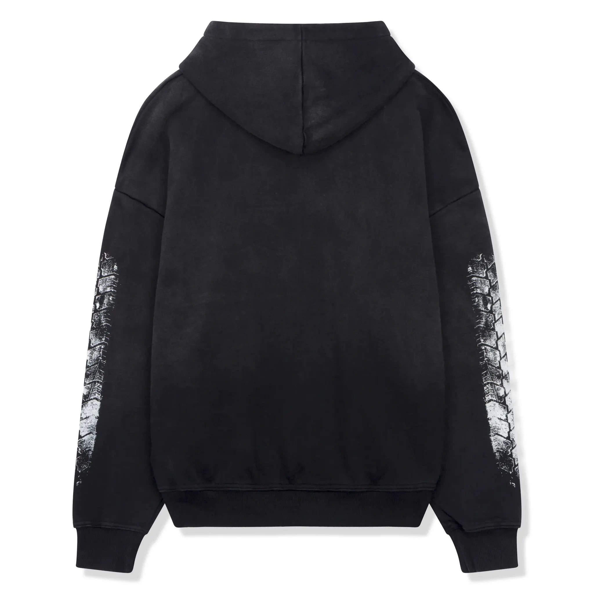 Back View of SIARR World Series Washed Black Hoodie