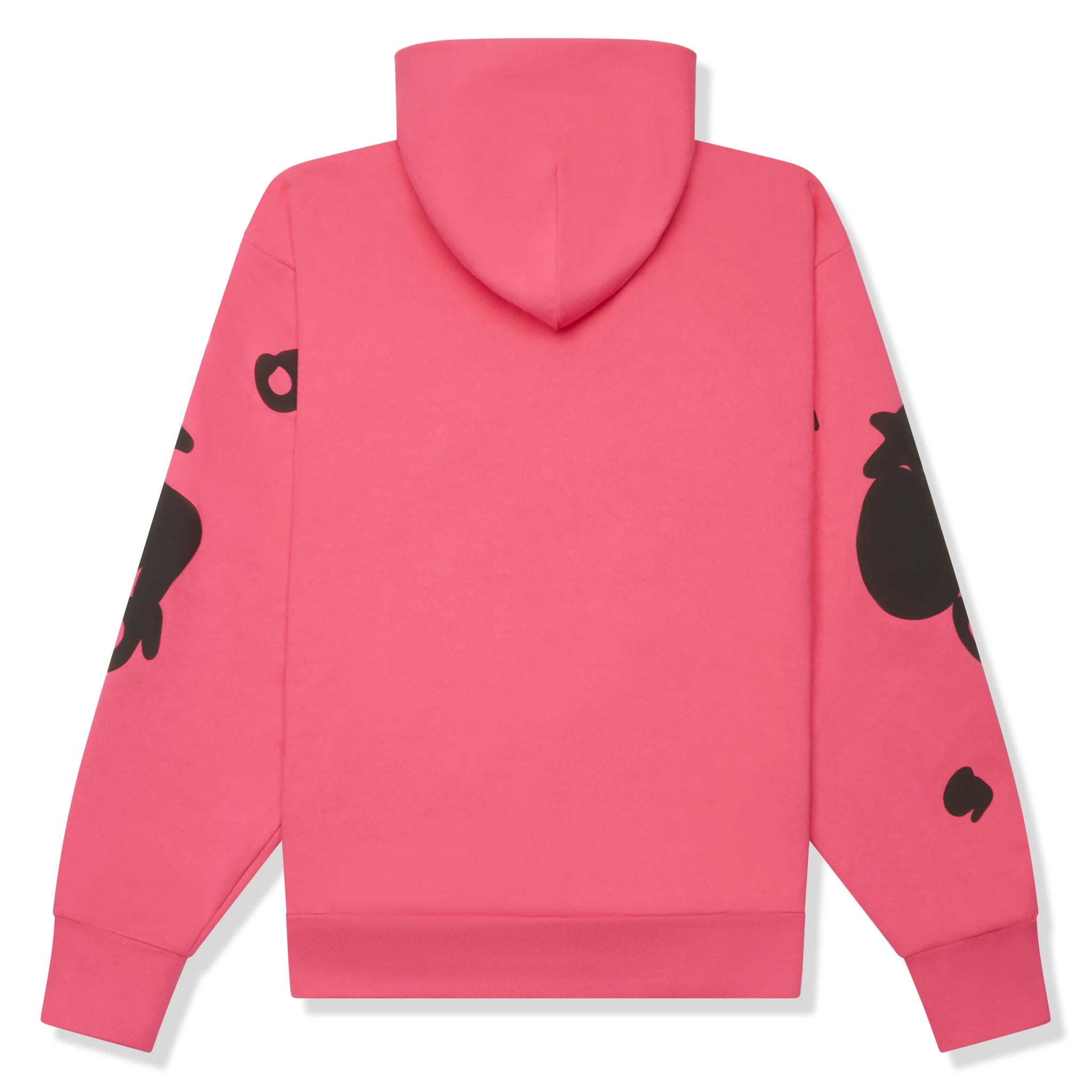 Back view of Sp5der Beluga Pink Hoodie