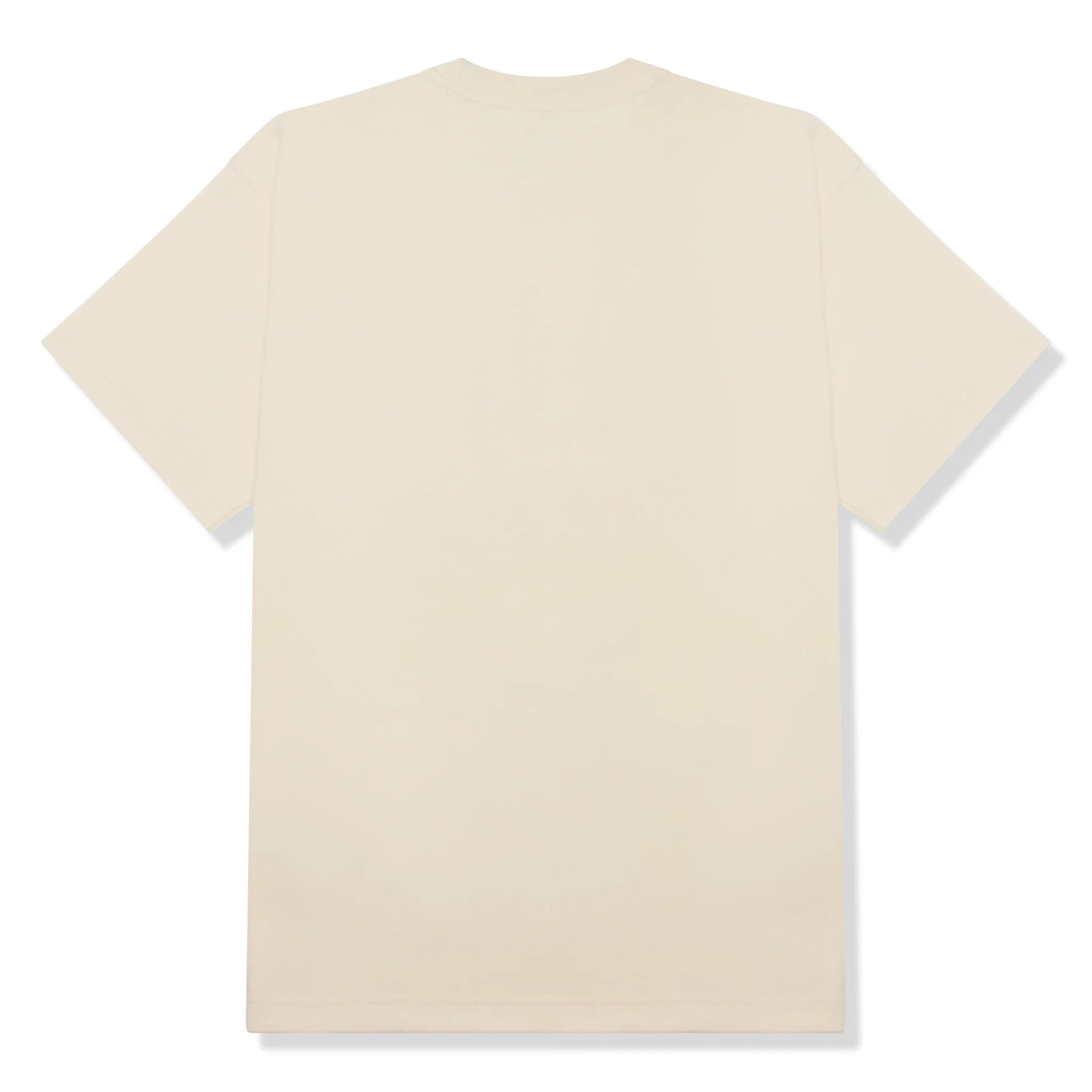 Back view of Sp5der Legacy Logo Heavyweight Cream T Shirt