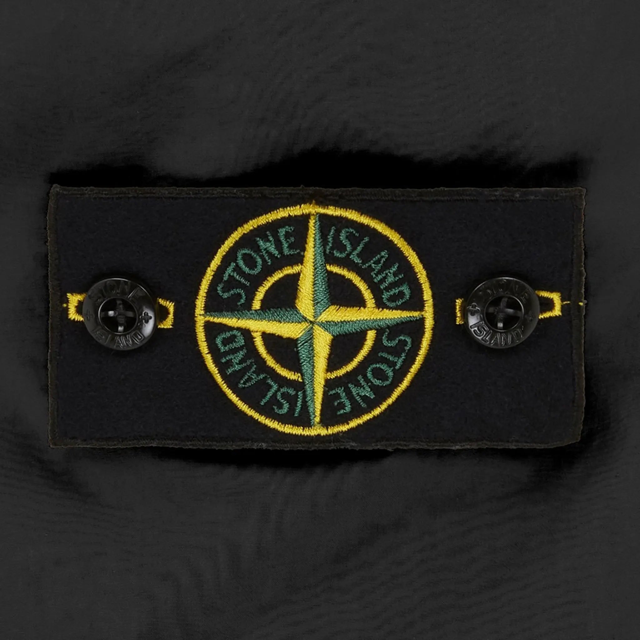 Logo view of Stone Island Anthracite Grey Cargo Pants