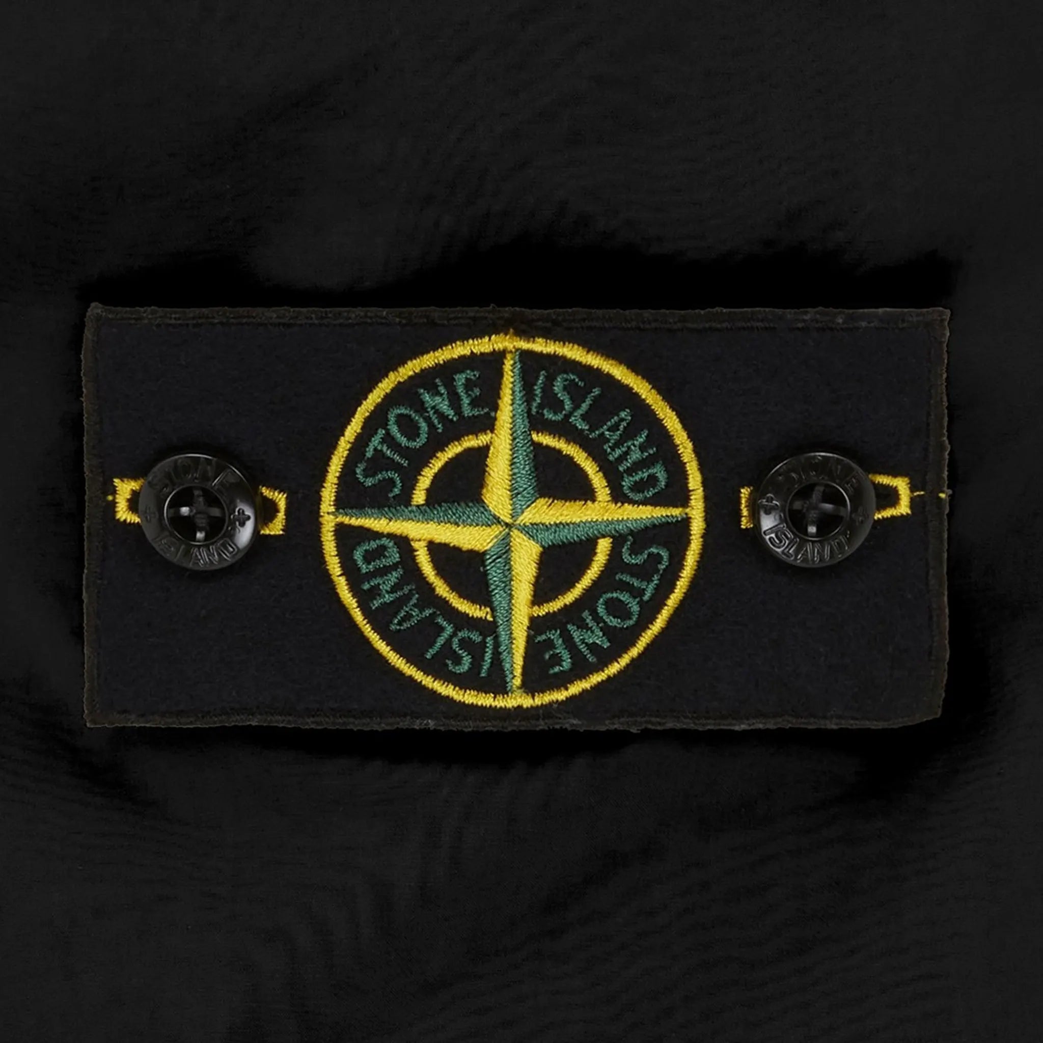 Logo view of Stone Island Black Cargo Pants