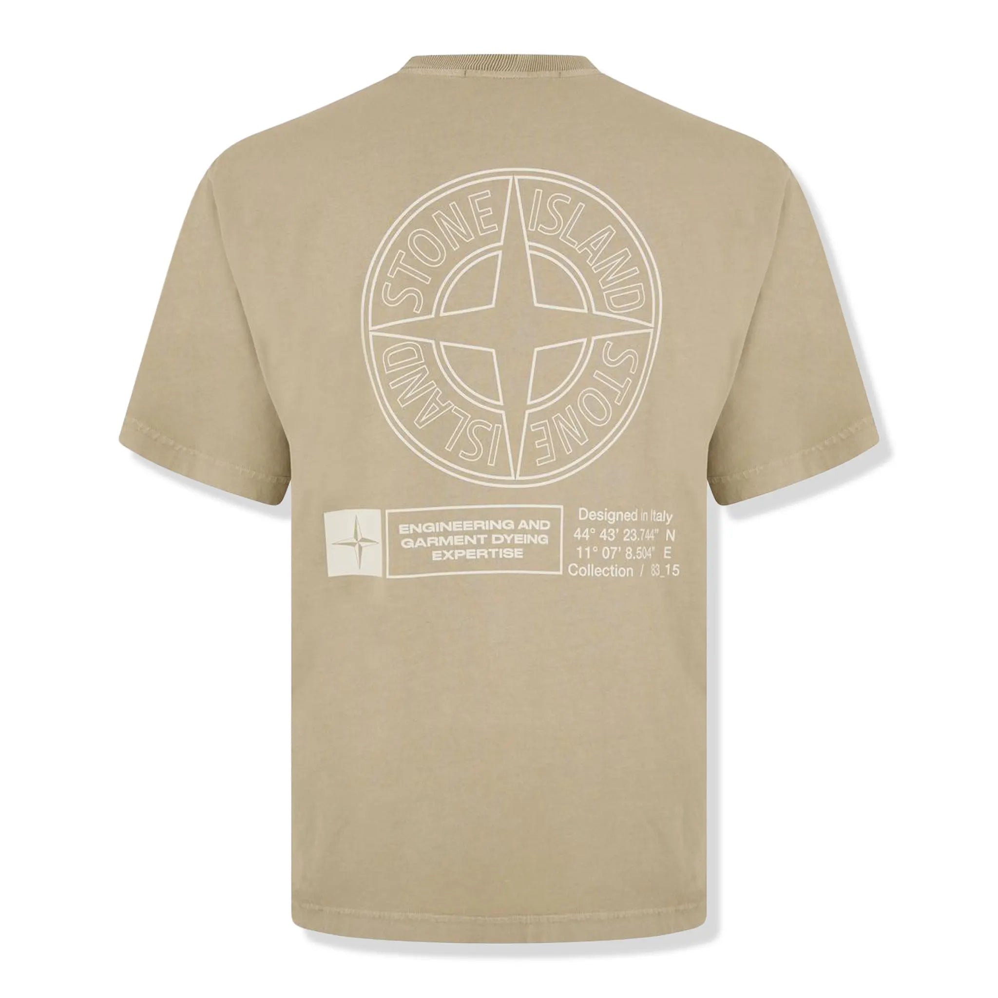 Back View of Stone Island Combed Industrial Print T Shirt K2S152100037S0241V009A