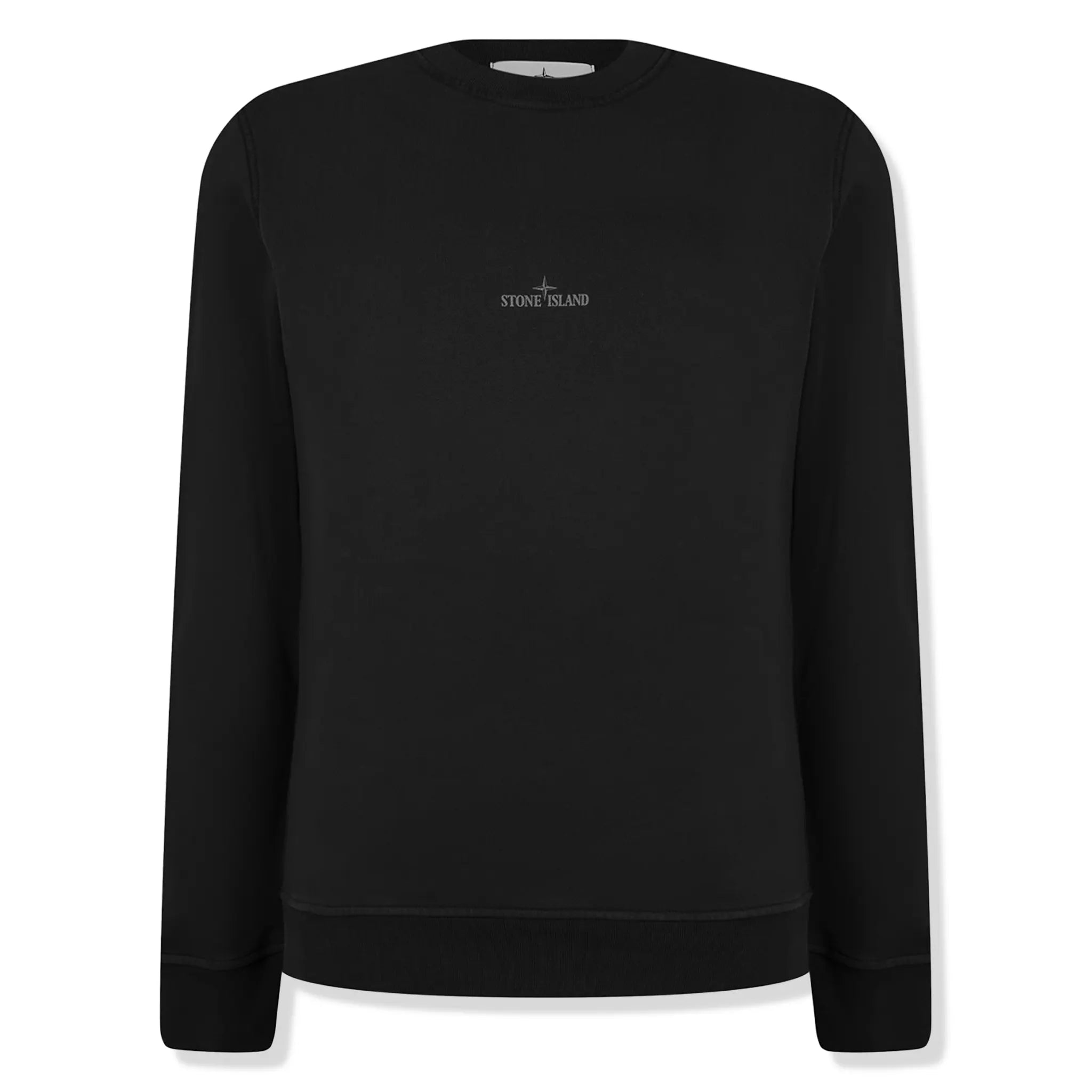 Stone Island Dial Logo Black Sweatshirt