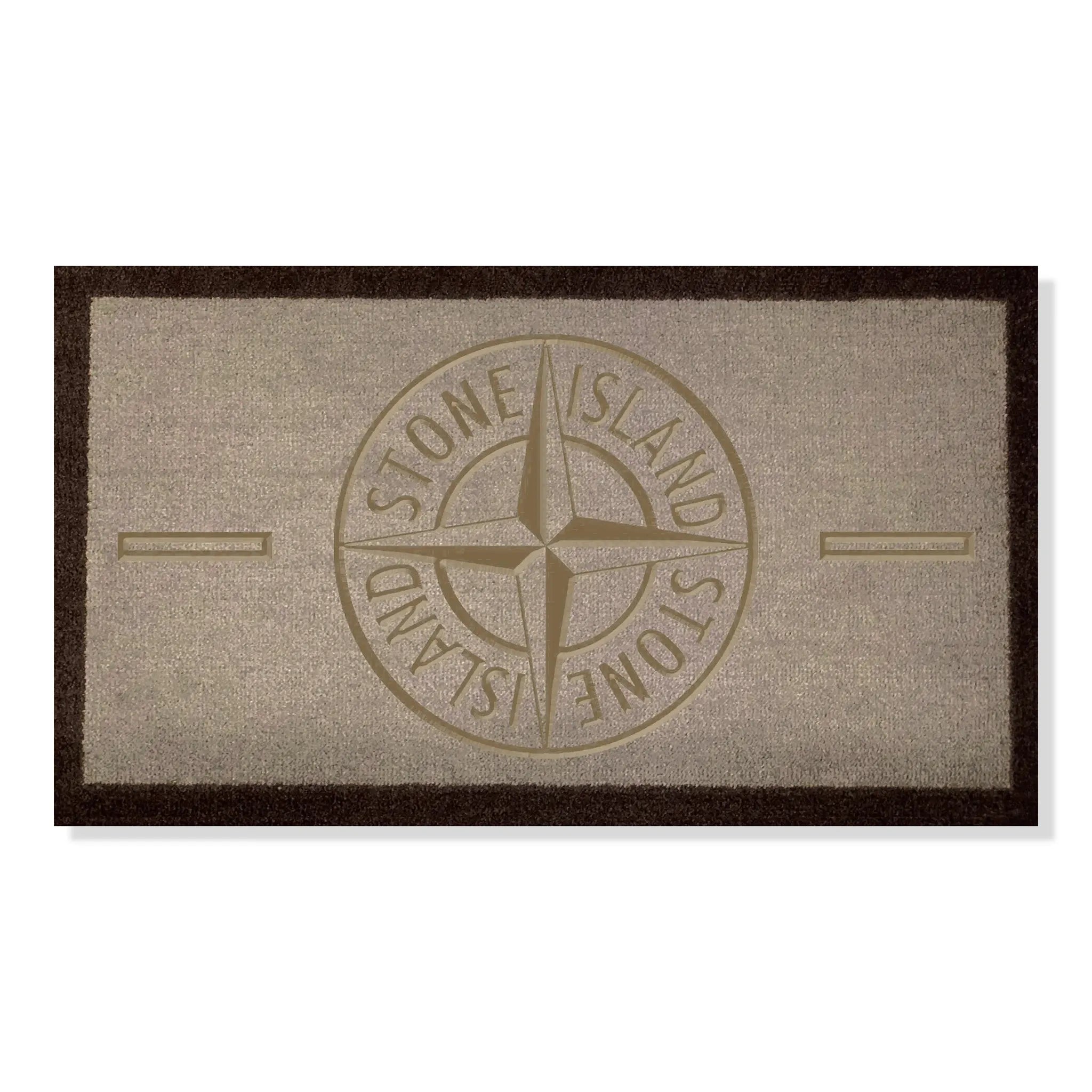 Front View of Stone Island Doormat Light Brown 70x40cm