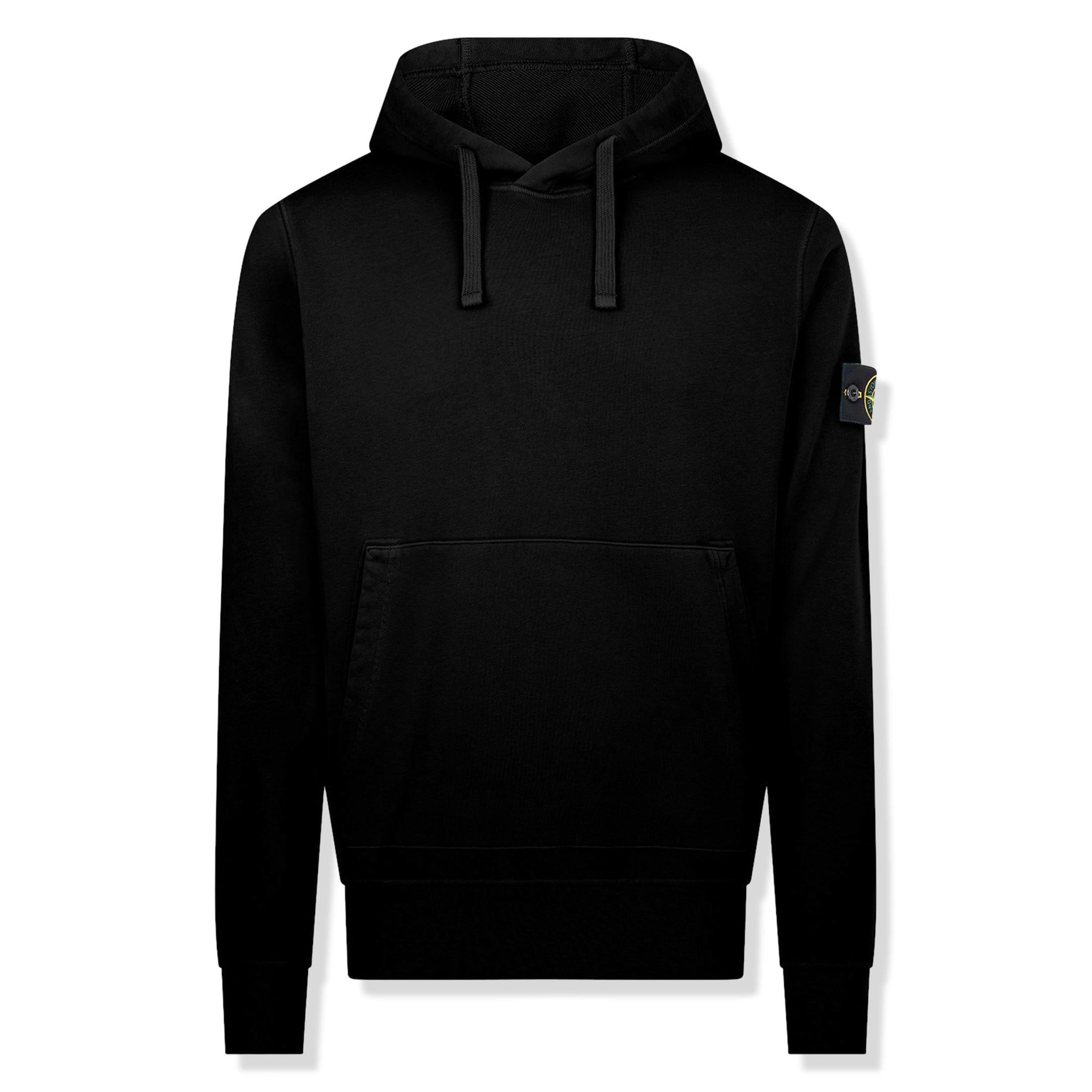 Image of Stone Island Logo Black Hoodie