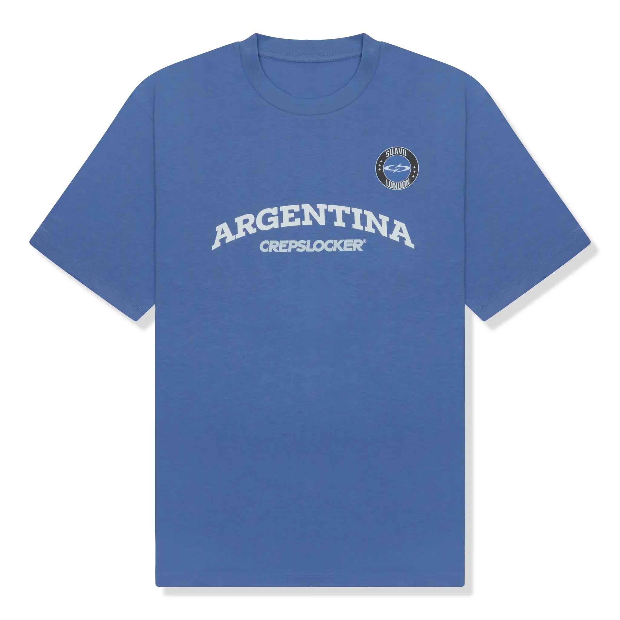 Front View of Suavo London x Crepslocker Argentina T-Shirt
