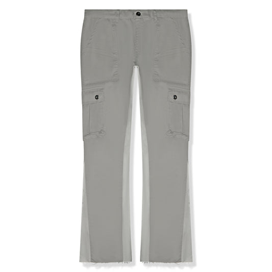 Suavo World Cargo Flare Trousers Grey