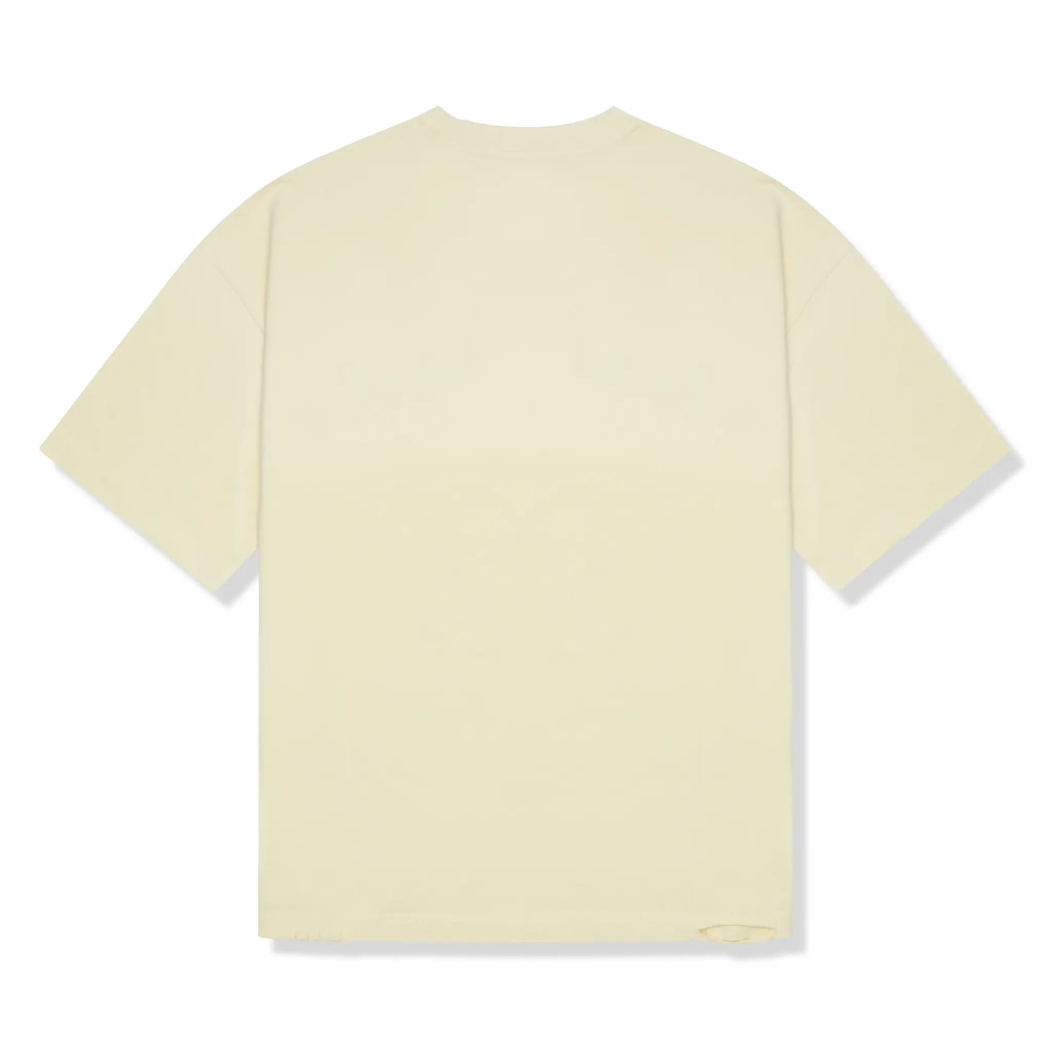 Back View of Suavo World Silent Nights Yellow T-Shirt