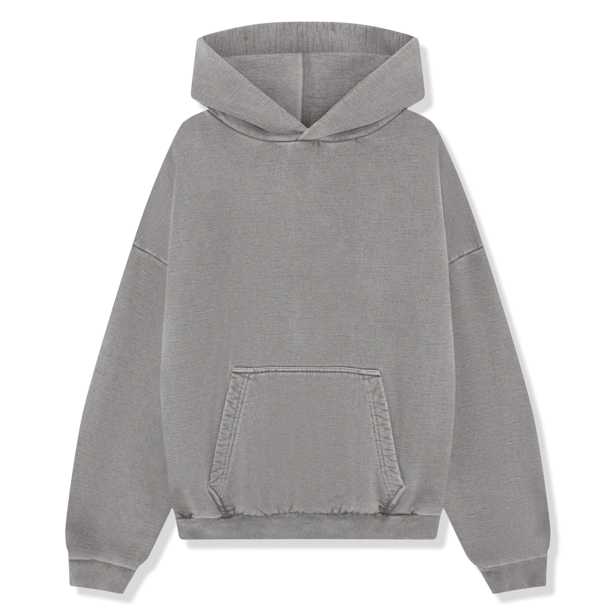 Front View of Summit Heavyweight Vintage Grey Hoodie 80070480