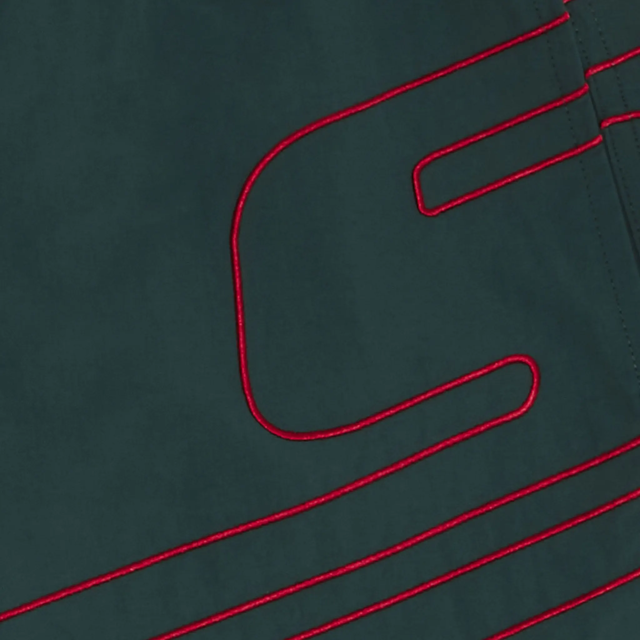 Supreme Big Logo Nylon Green Shorts