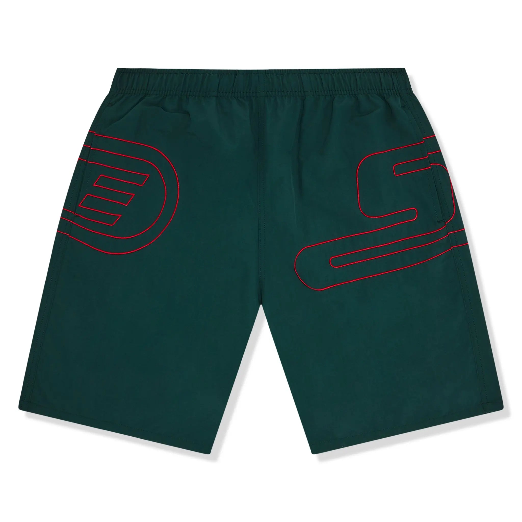 Supreme Big Logo Nylon Green Shorts